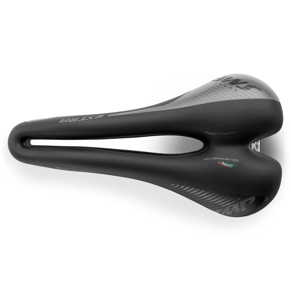 Siodełko SMP EXTRA o szerokości 140 mm ze stalowymi szynami, czarne - Image 3