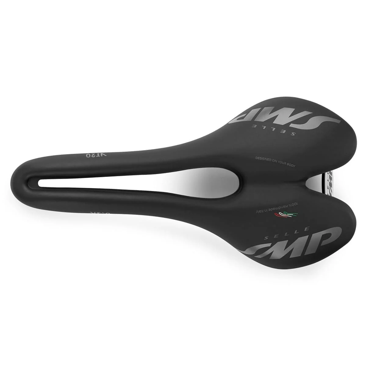 Siodełko SMP VT20 o szerokości 142 mm z karbonowymi szynami, czarne - Image 3