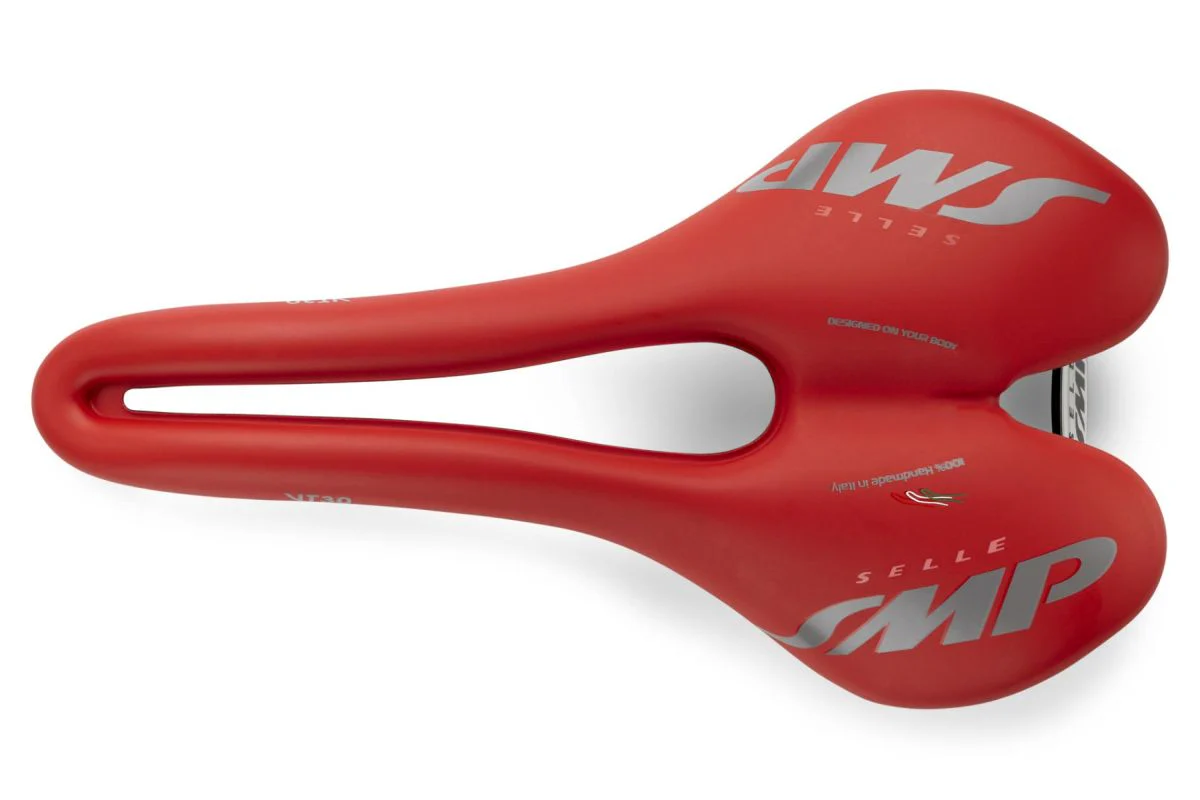 Siodełko SMP VT30 Szerokość 155 mm Stalowe szyny Czerwony - Image 3