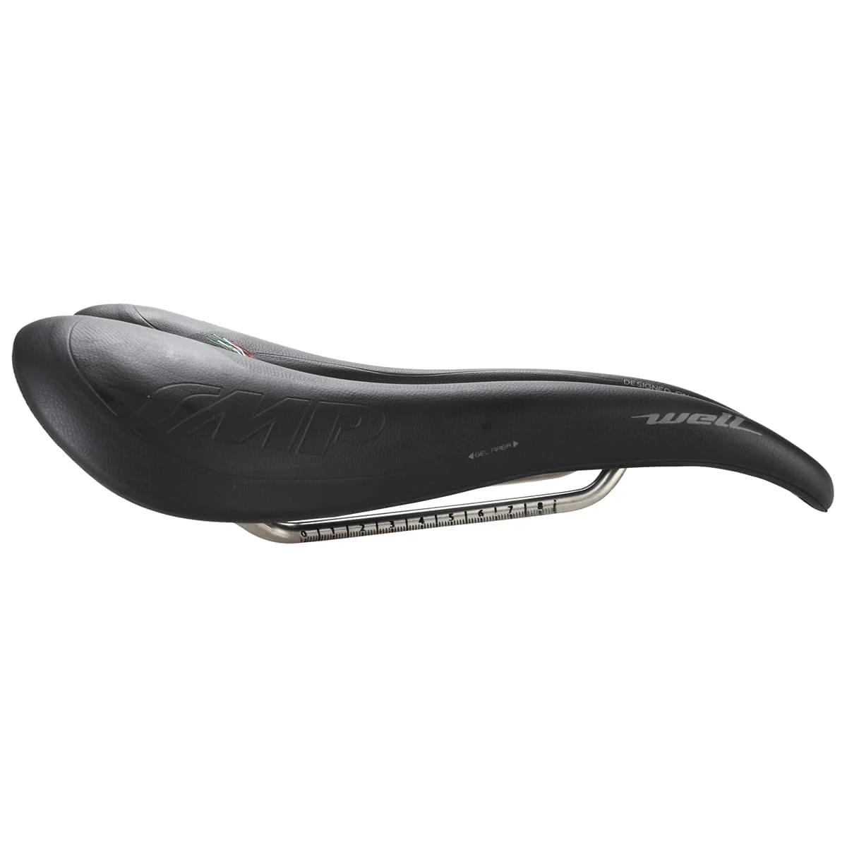 Siodełko SMP WELL GEL Szerokość 144 mm Stalowe szyny Czarny - Image 3