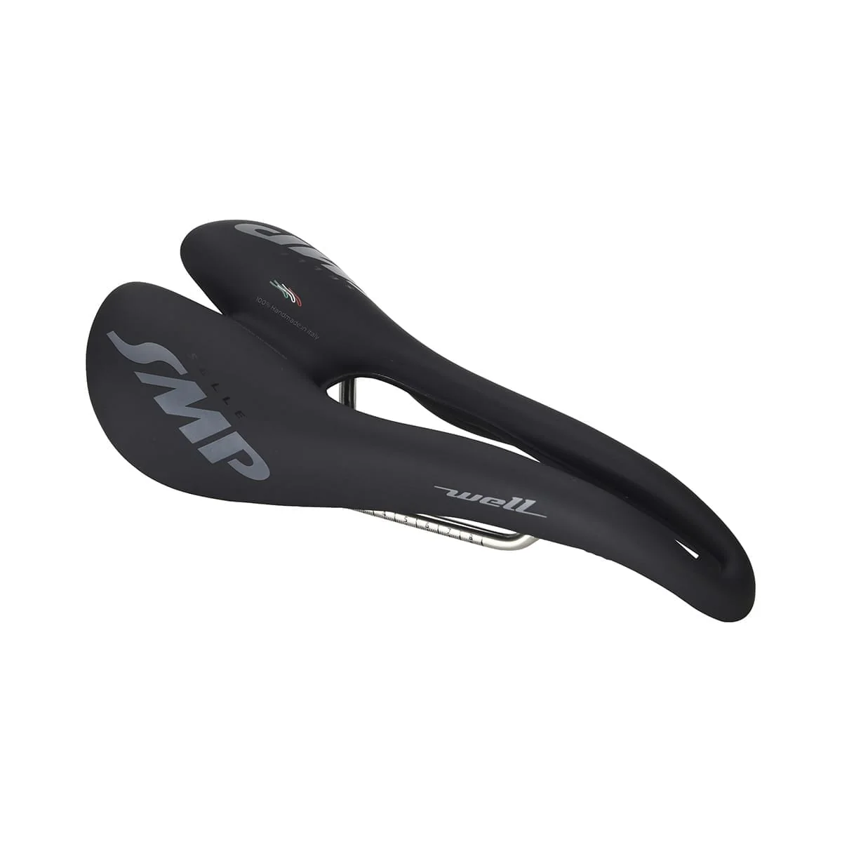 Siodełko SMP WELL Szerokość 144 mm Szyny stalowe Czarne - Image 4
