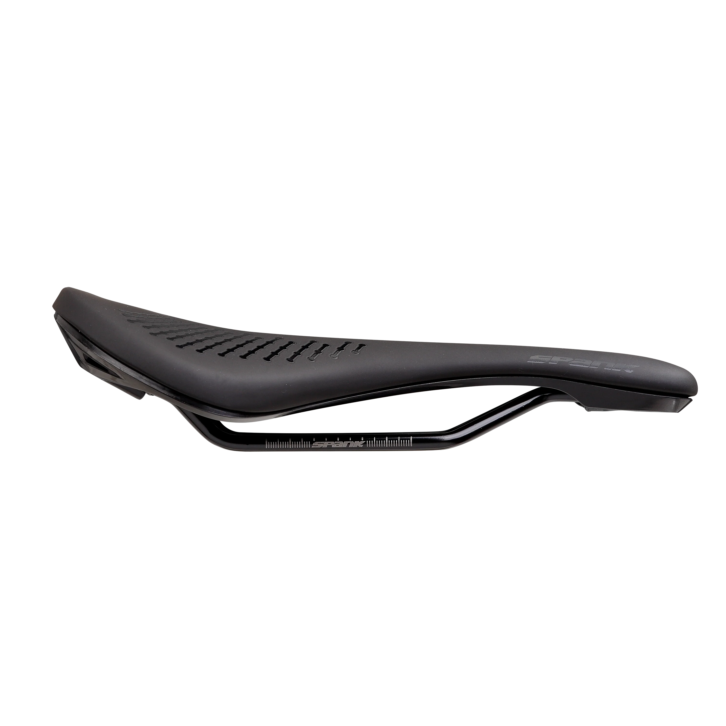 Siodełko SPANK OOZY 220 144 mm z szynami CrN/Ti czarne