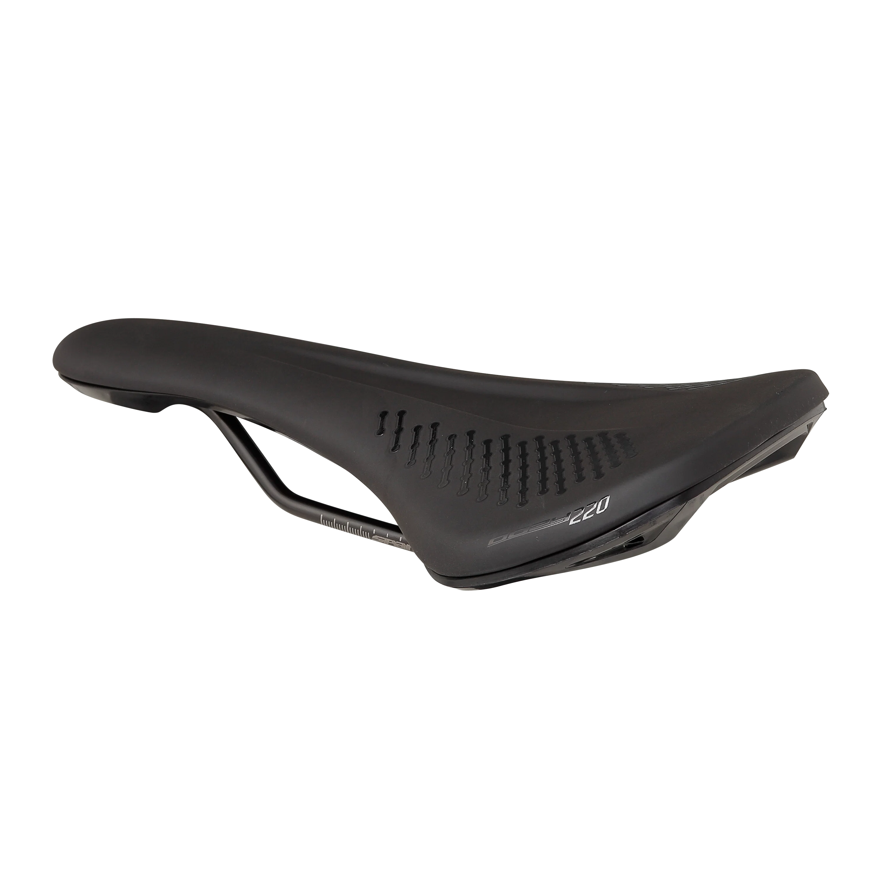 Siodełko SPANK OOZY 220 144 mm z szynami CrN/Ti czarne - Image 2