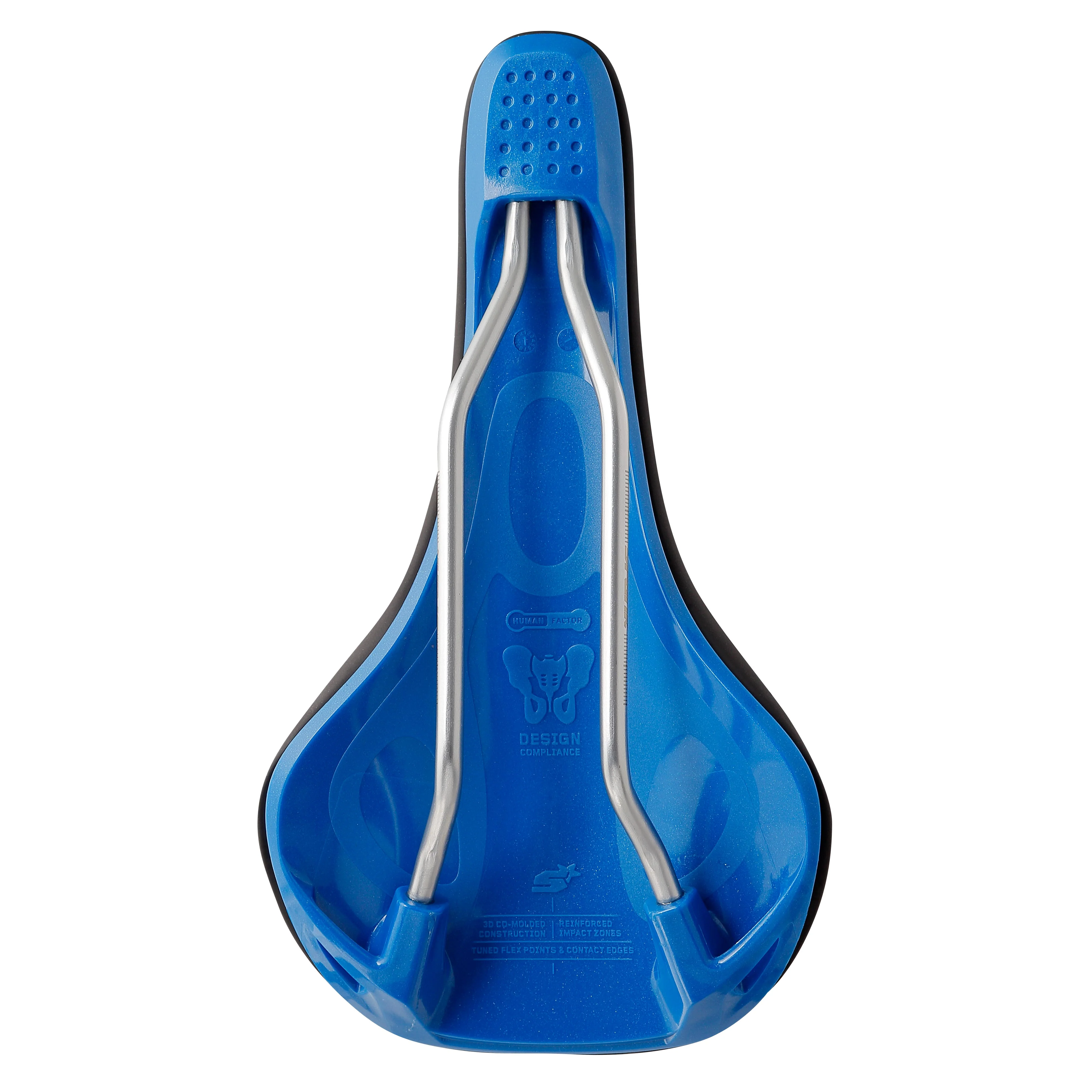 Siodełko SPANK OOZY 220 144mm CrN/Ti Rails Blue - Image 3