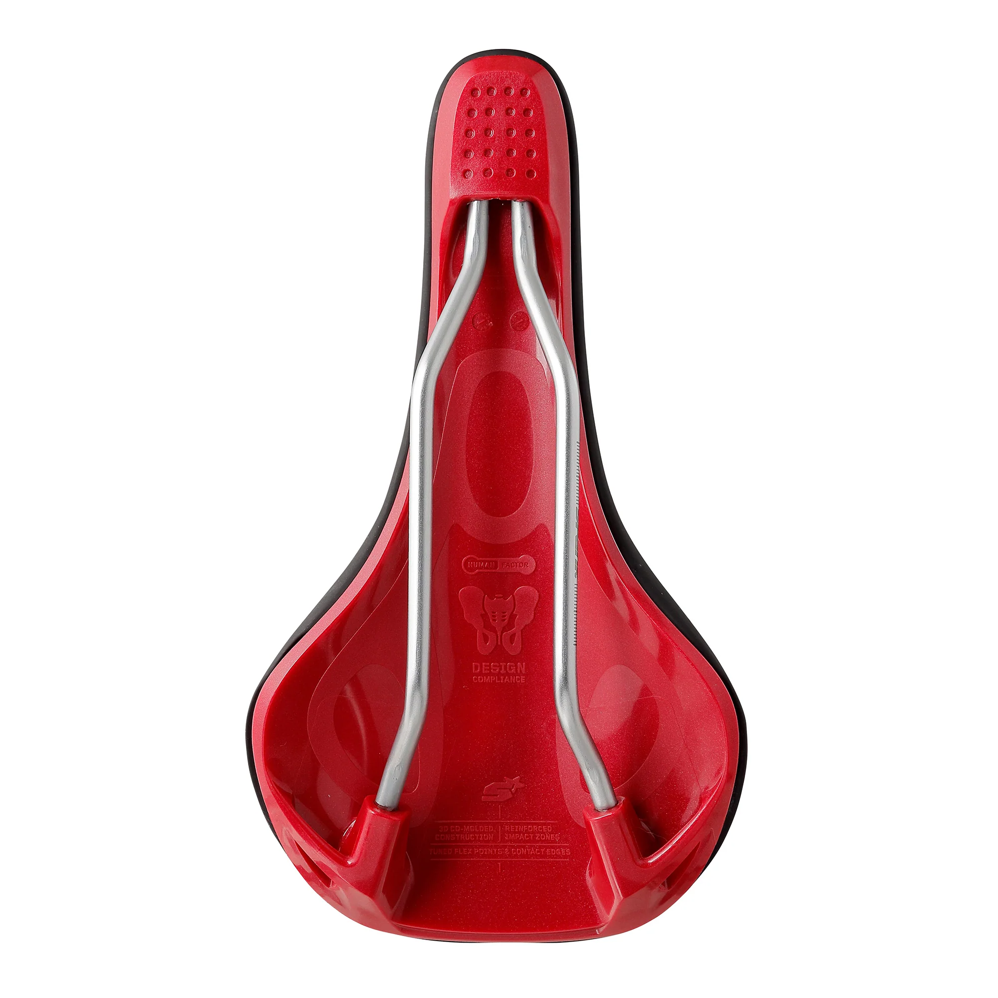 Siodełko SPANK OOZY 220 144mm CrN/Ti Rails Red - Image 3
