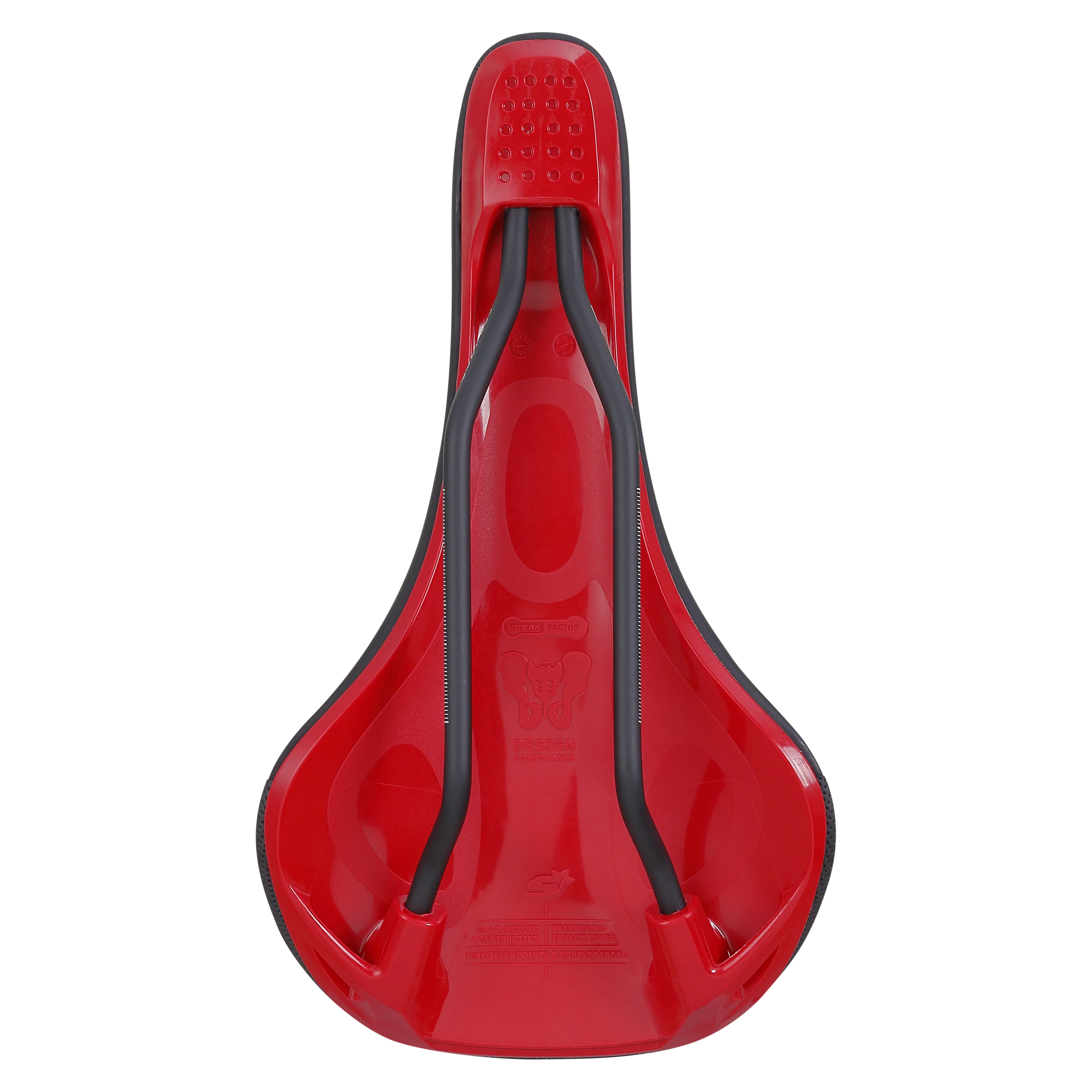 Siodełko SPANK OOZY 280 144mm szyny CrMo czerwone - Image 4