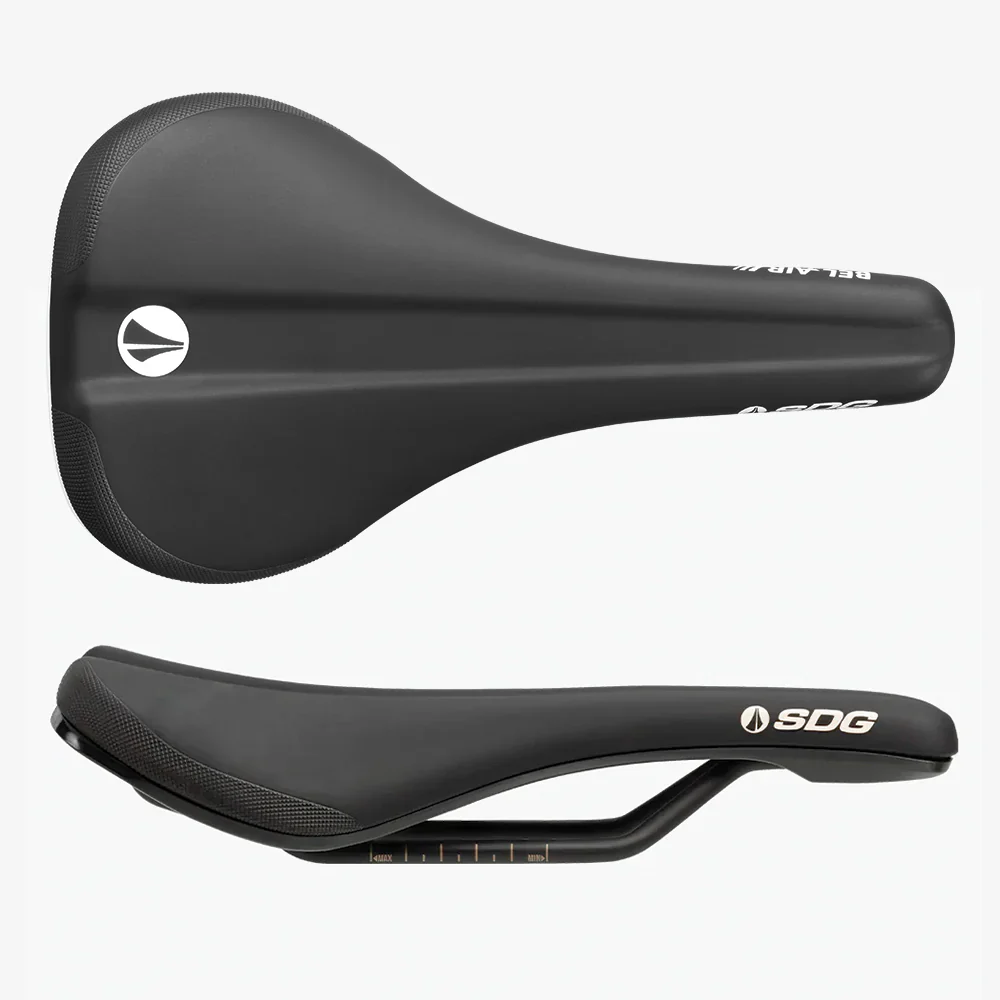 Siodełko stalowe SDG BEL-AIR V3 Air Foam Rails czarne
