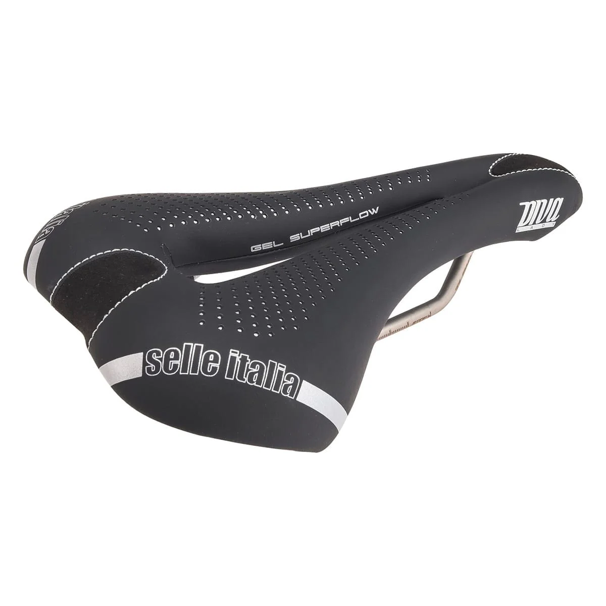 Siodło SELLE ITALIA DIVA GEL SUPERFLOW L Szyny damskie TI316 - Image 4