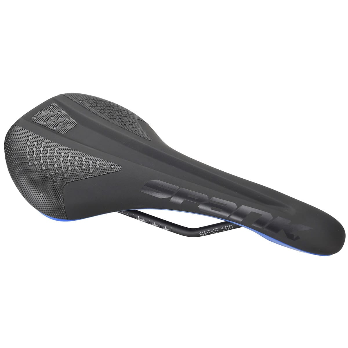 Siodło skórzane SPANK SPIKE 160 CrMo Rails Blue - Image 2