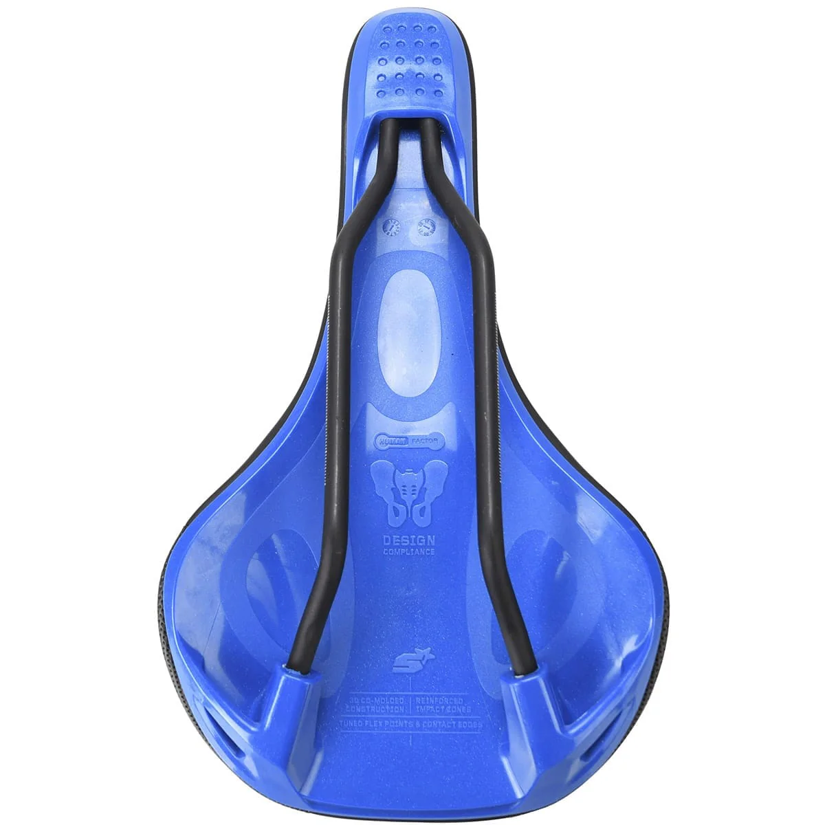 Siodło skórzane SPANK SPIKE 160 CrMo Rails Blue - Image 6