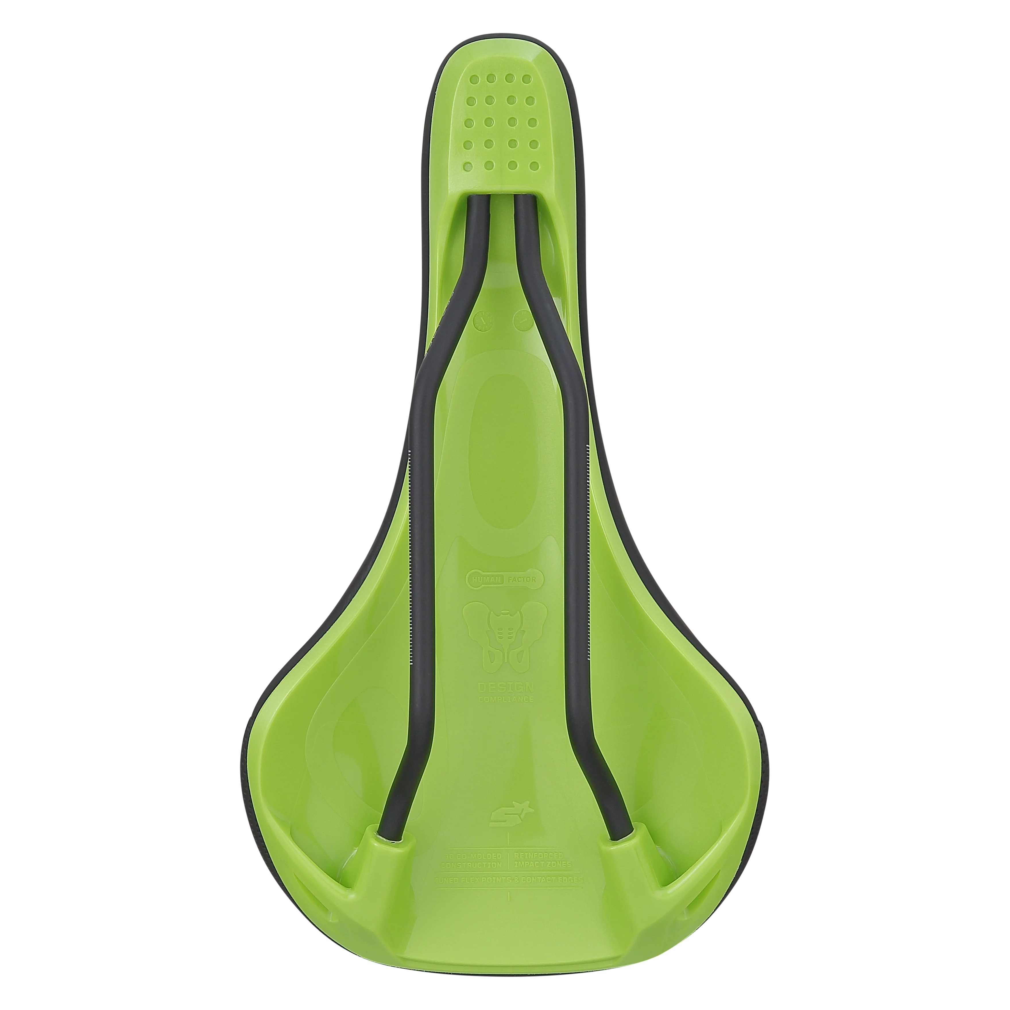 Siodło skórzane SPANK SPIKE 160 CrMo Rails Green - Image 4