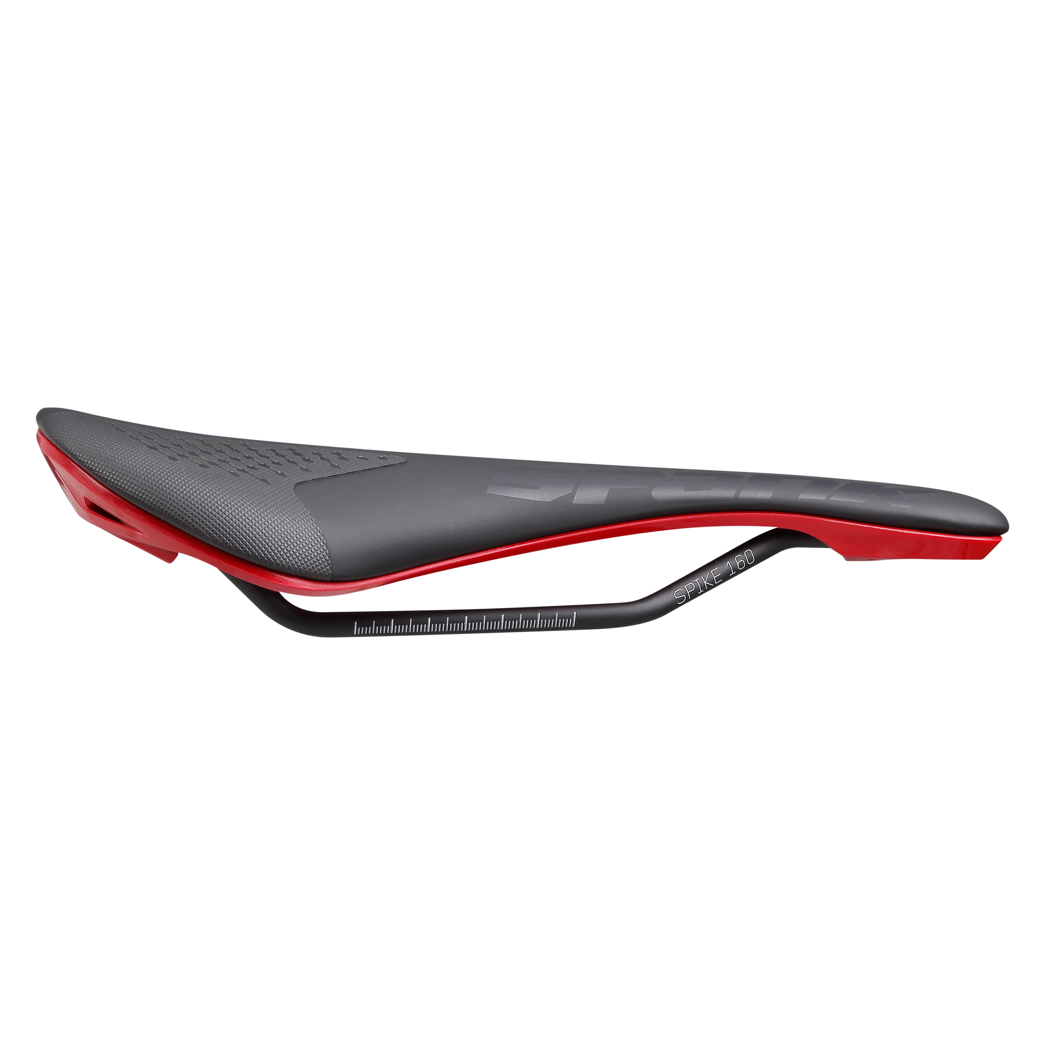 Siodło skórzane SPANK SPIKE 160 CrMo Rails Red