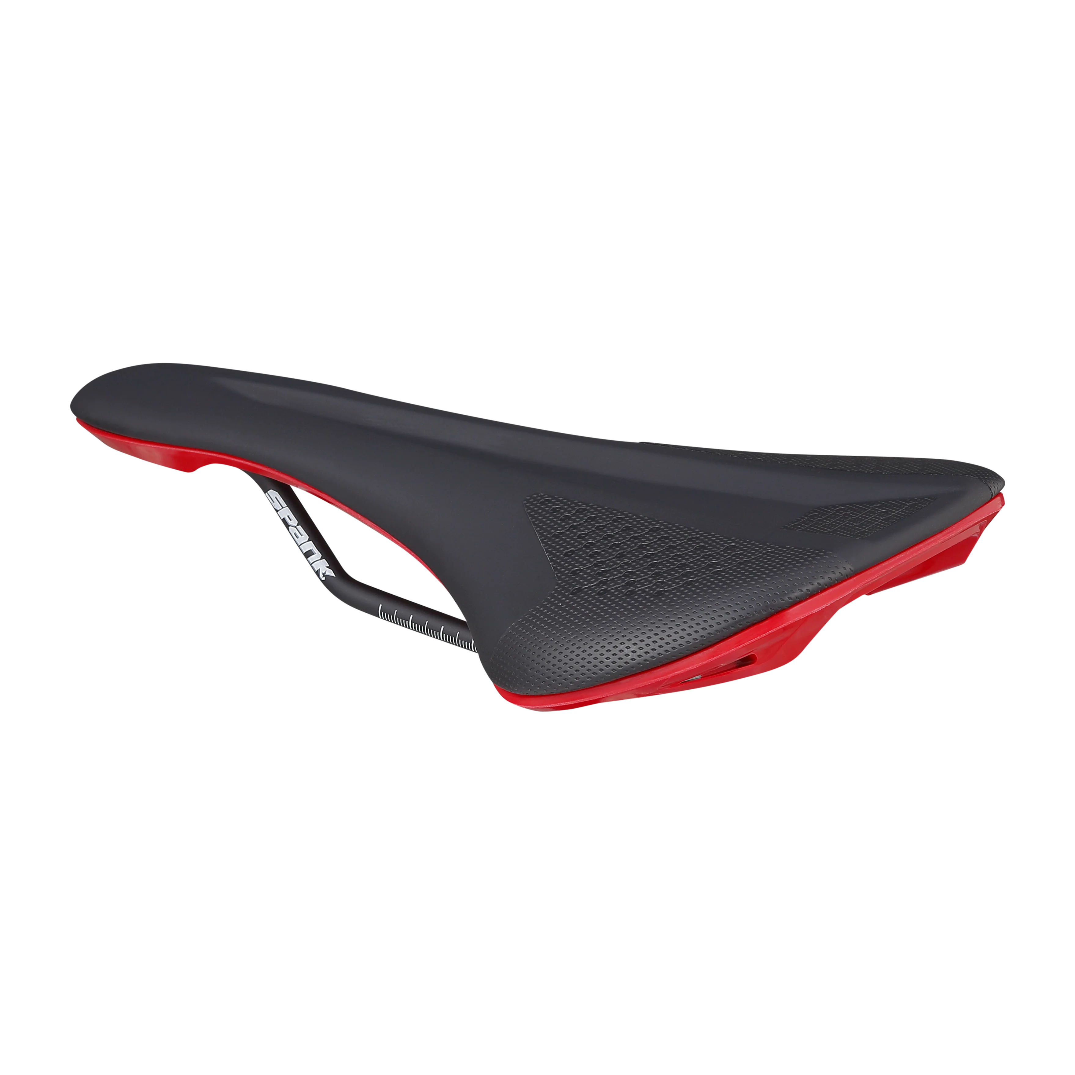Siodło skórzane SPANK SPIKE 160 CrMo Rails Red - Image 2