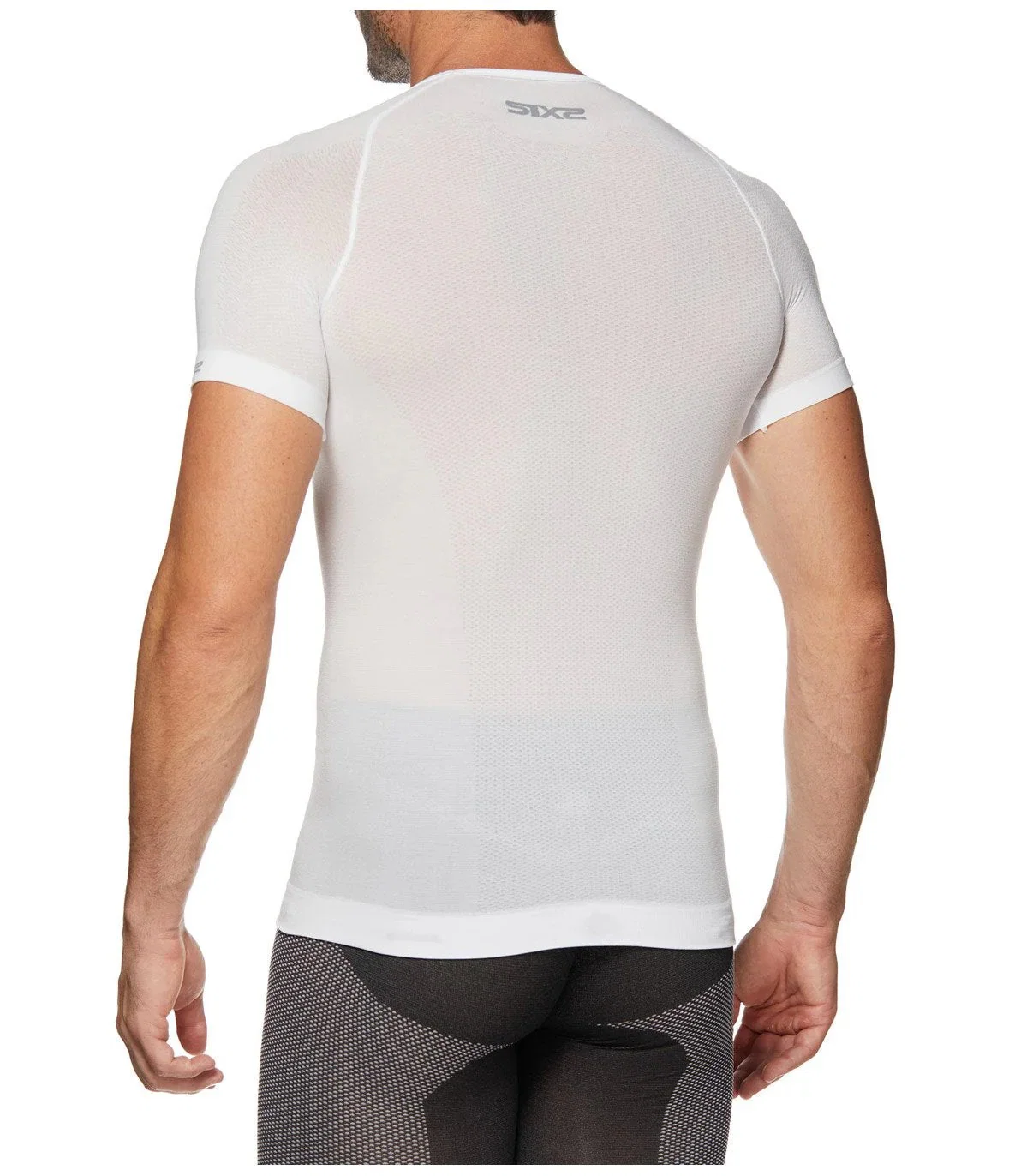 SIXS TS1L BT Bielizna z krótkim rękawem Carbon White - Image 4