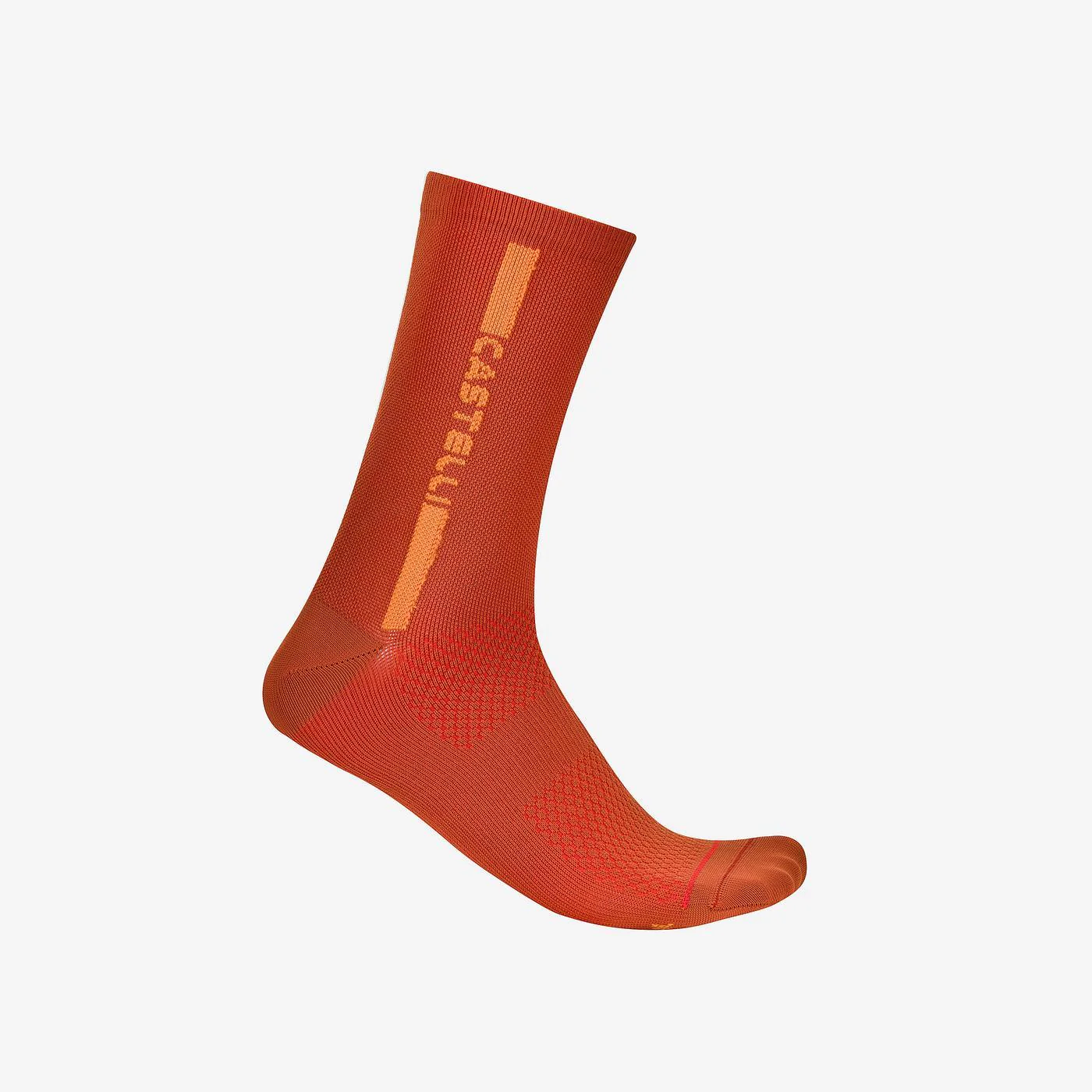 Skarpety CASTELLI LINEA LOGO 15 Paprika