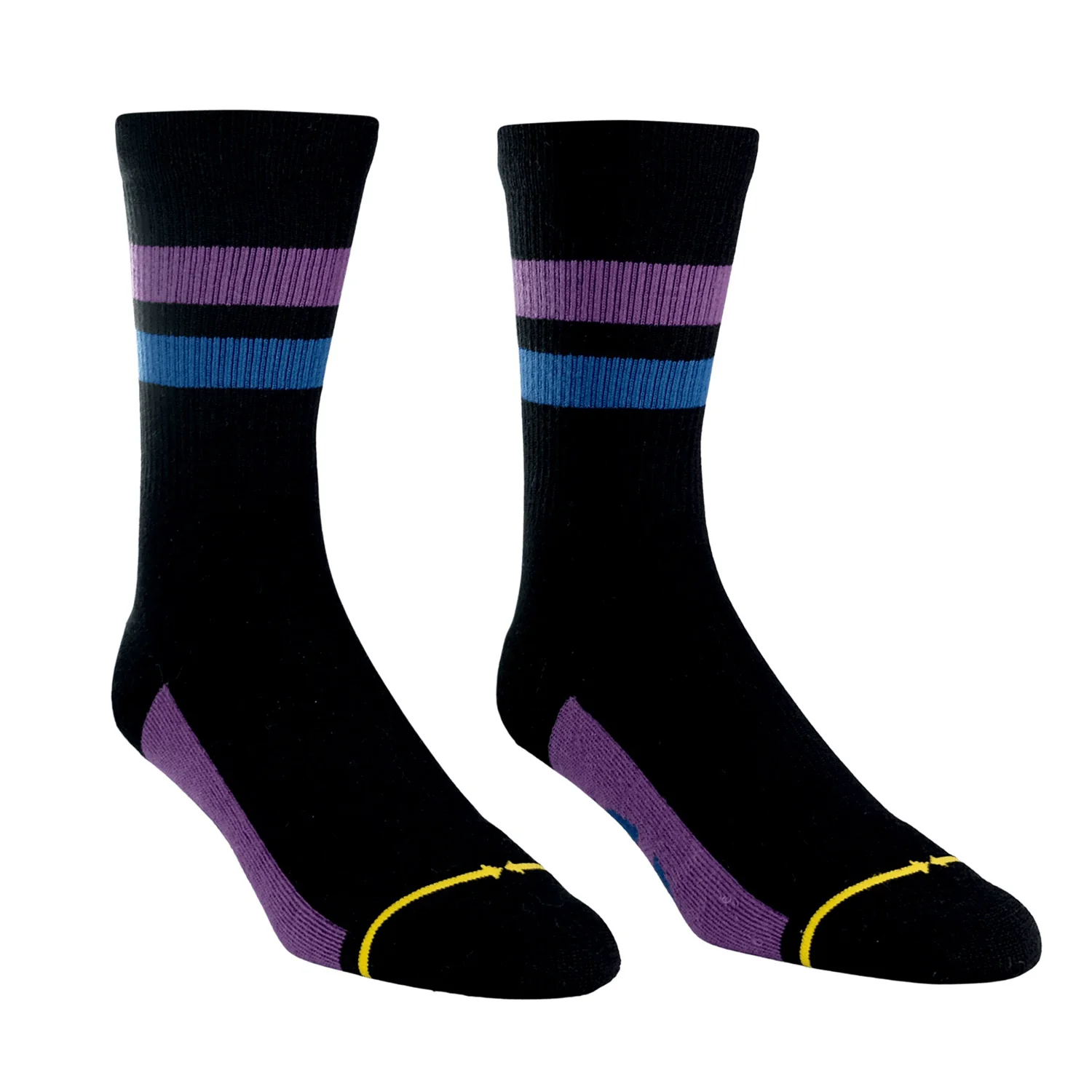 Skarpety MERGE4 REPREVE SUBLTE GRAPE BLACK - Image 4