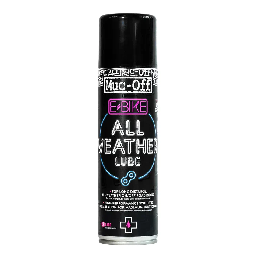 MUC-OFF ALL WEATHER LUBE E-BIKE All Conditions Chain Lubricant (250 ml)