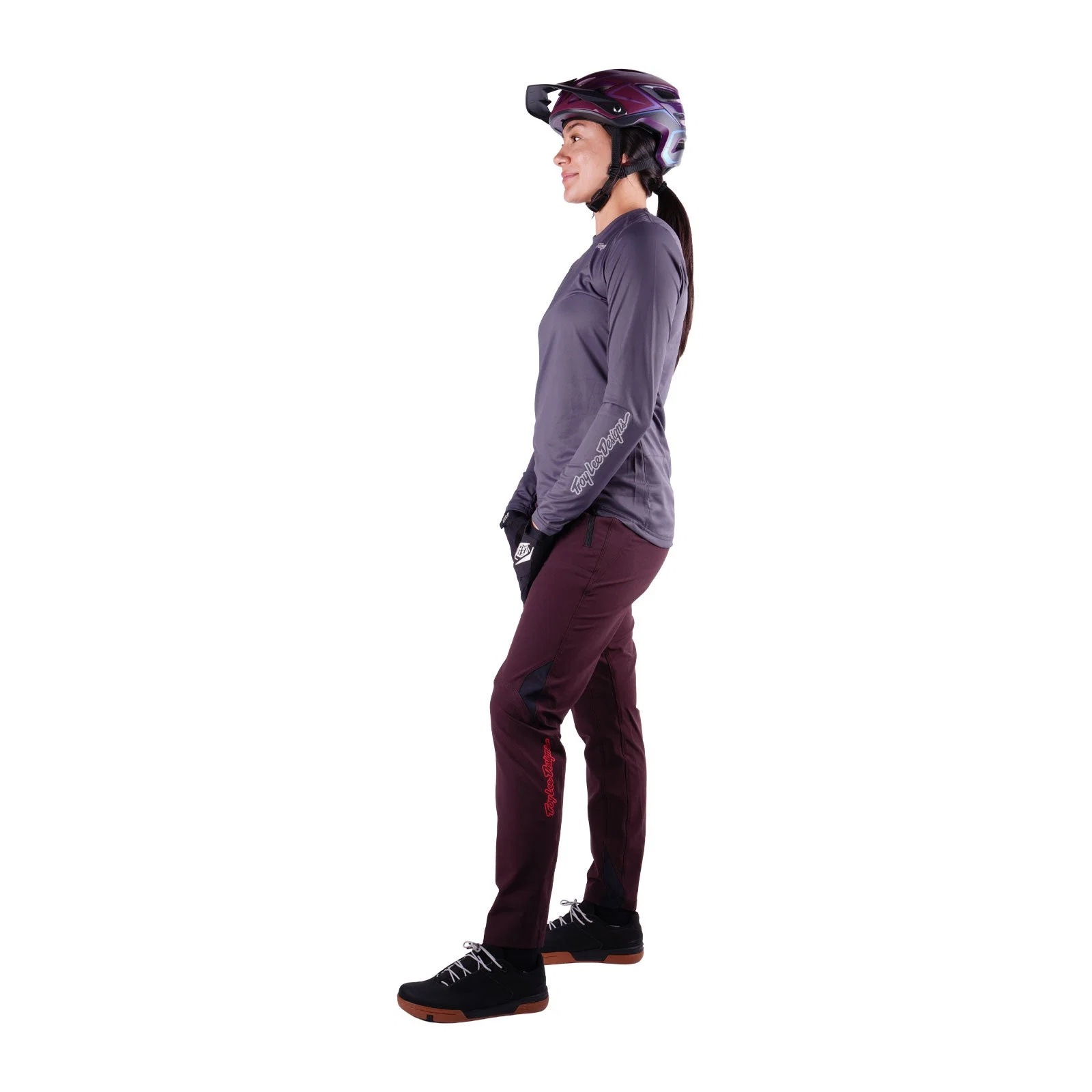 Damskie spodnie TROY LEE DESIGNS LILIUM PRO MONO Bordeaux - Image 3