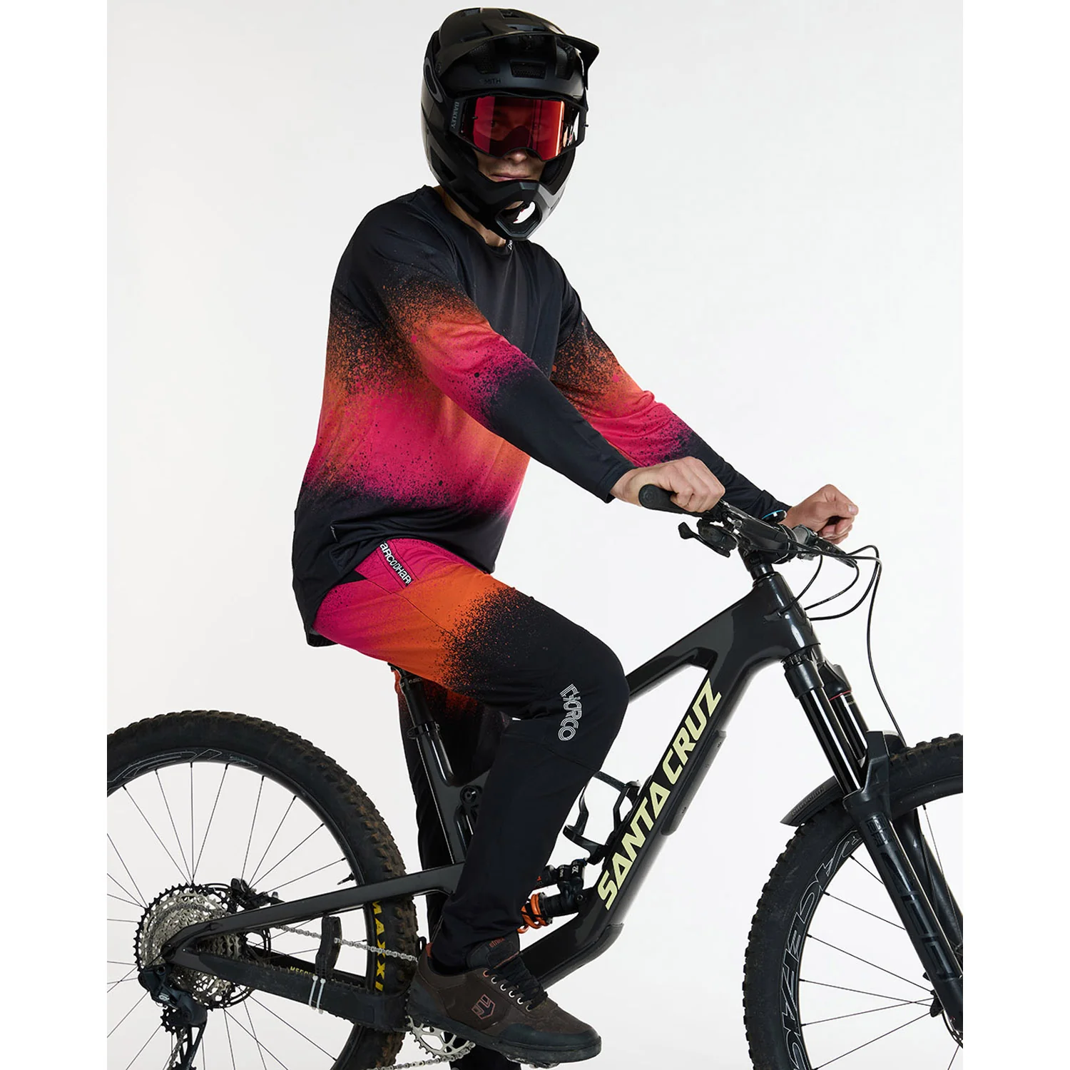 Spodnie DHARCO GRAVITY BLACK SNAKE czarny/pomarańczowy - Image 12