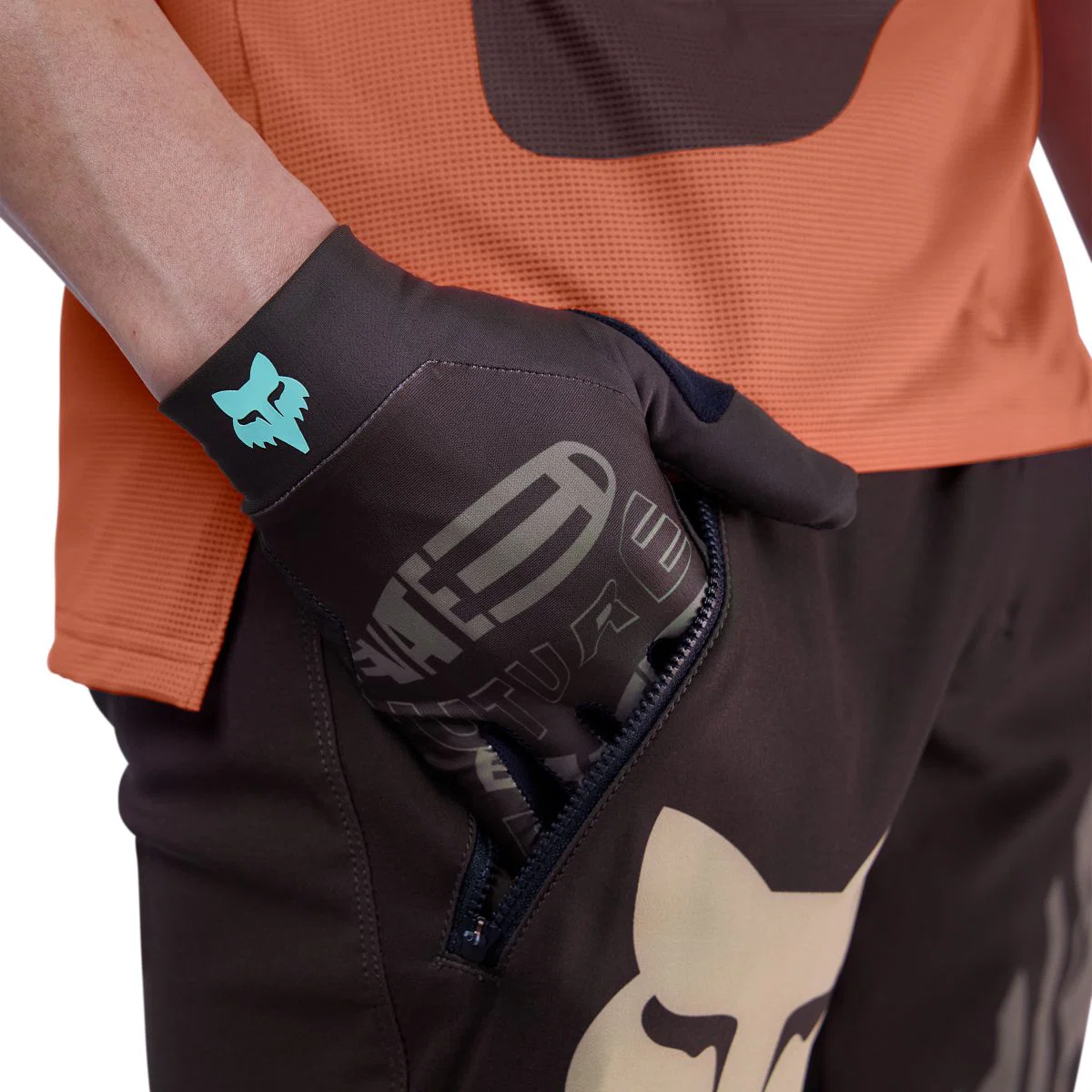 Spodnie FOX FLEXAIR ELEVATED brązowe - Image 3