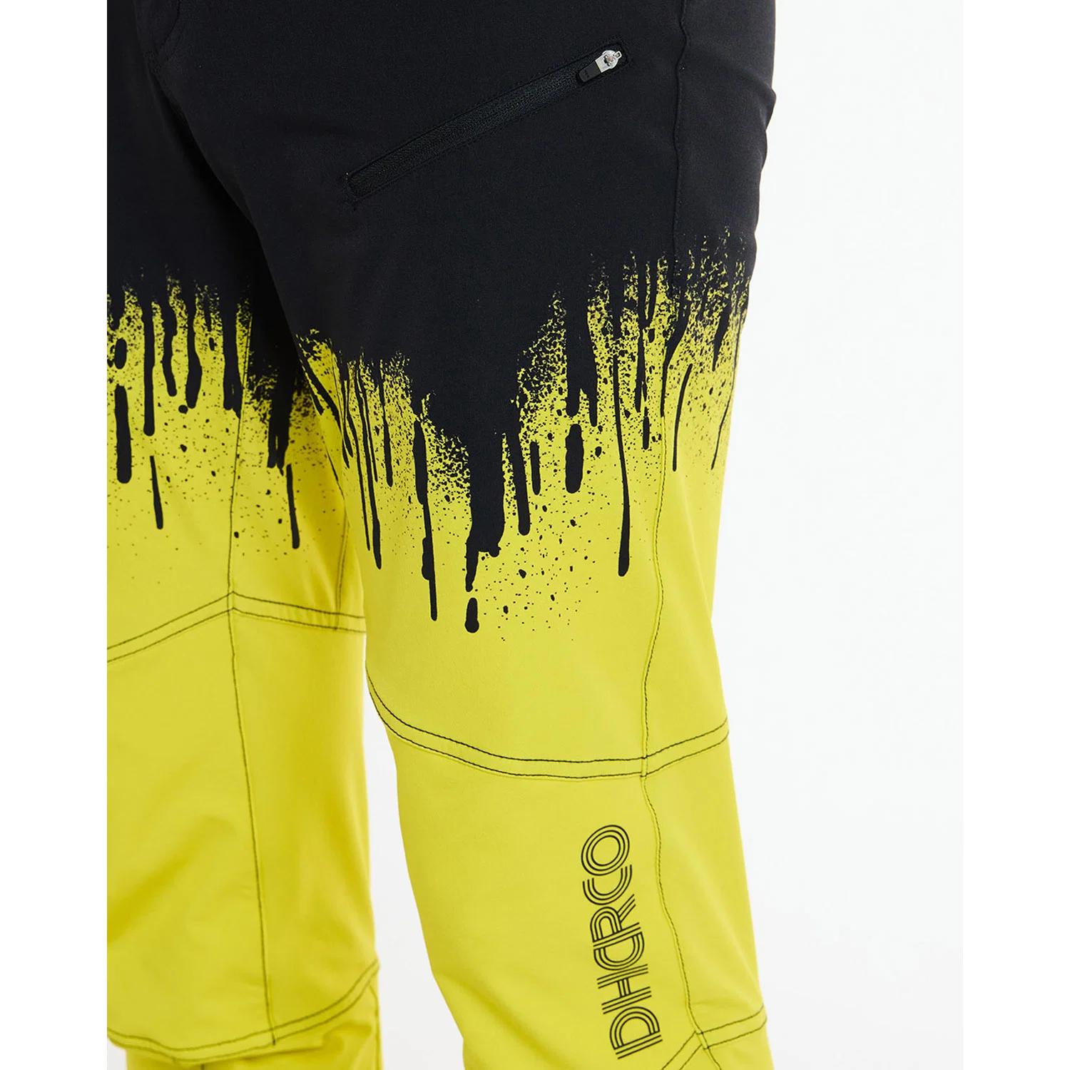 Spodnie przeciwdeszczowe DHARCO GRAVITY ACID RAIN czarne/żółte - Image 9