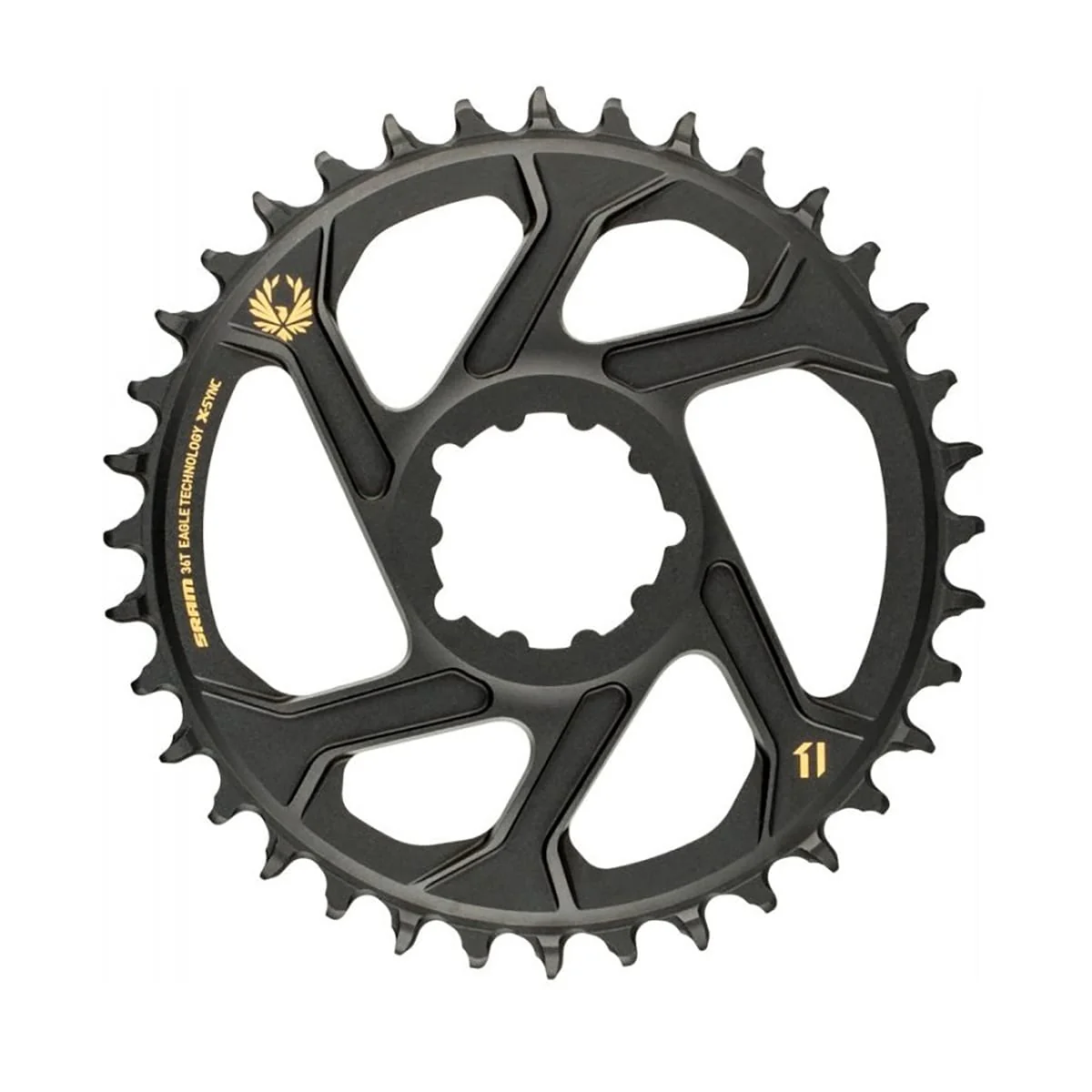 SRAM EAGLE X-SYNC2 NARROW WIDE 12V Direct Mount 6mm Gold Mono Chainring - Image 2