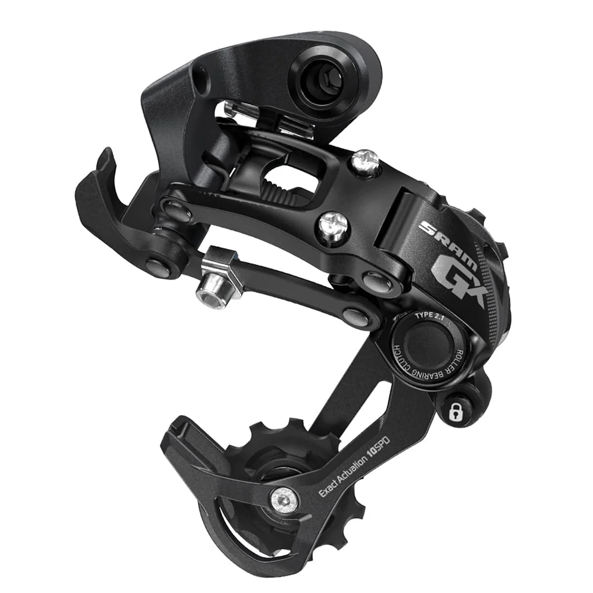 SRAM GX TYPE 2.1 10-biegowa przerzutka tylna z długą klatką, czarna
