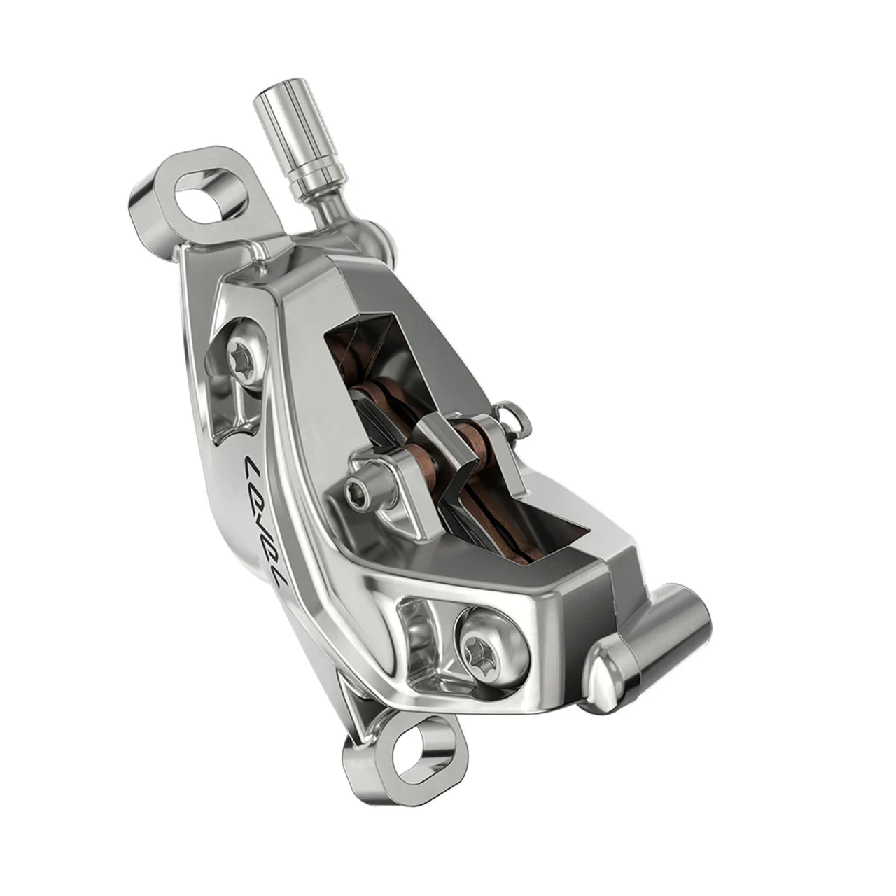 SRAM LEVEL ULTIMATE STEALTH 4-tłoczkowy hamulec przedni srebrny - Image 3