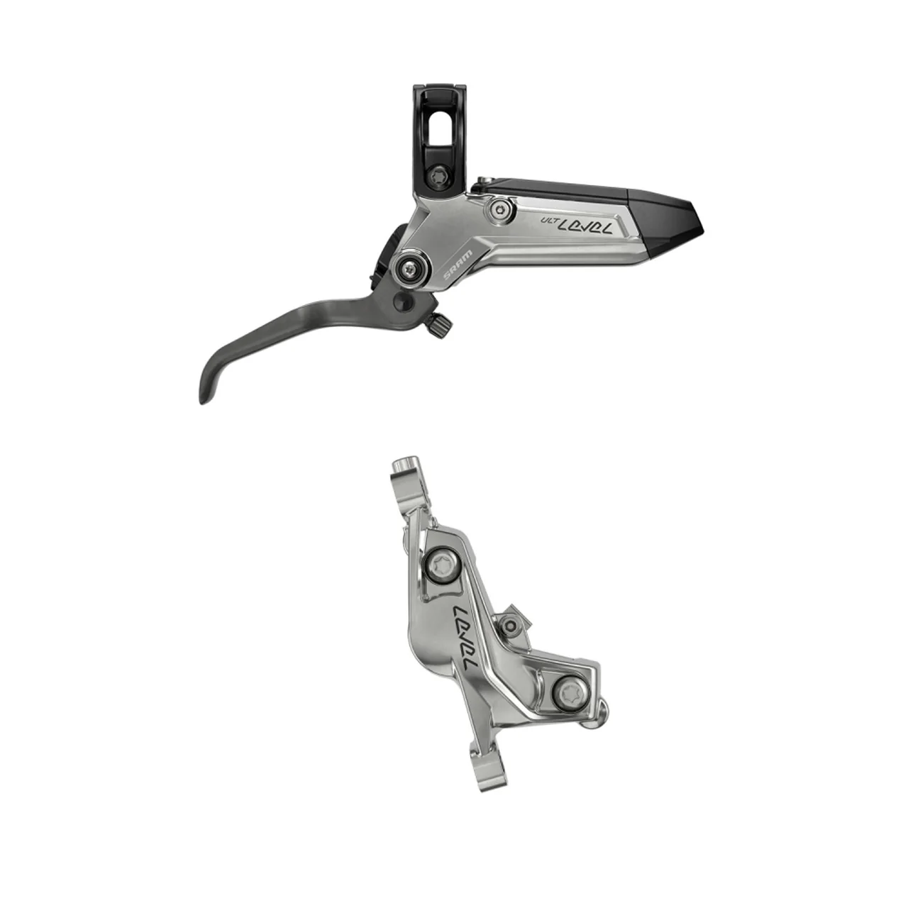 4-tłoczkowy hamulec tylny SRAM LEVEL ULTIMATE STEALTH, srebrny