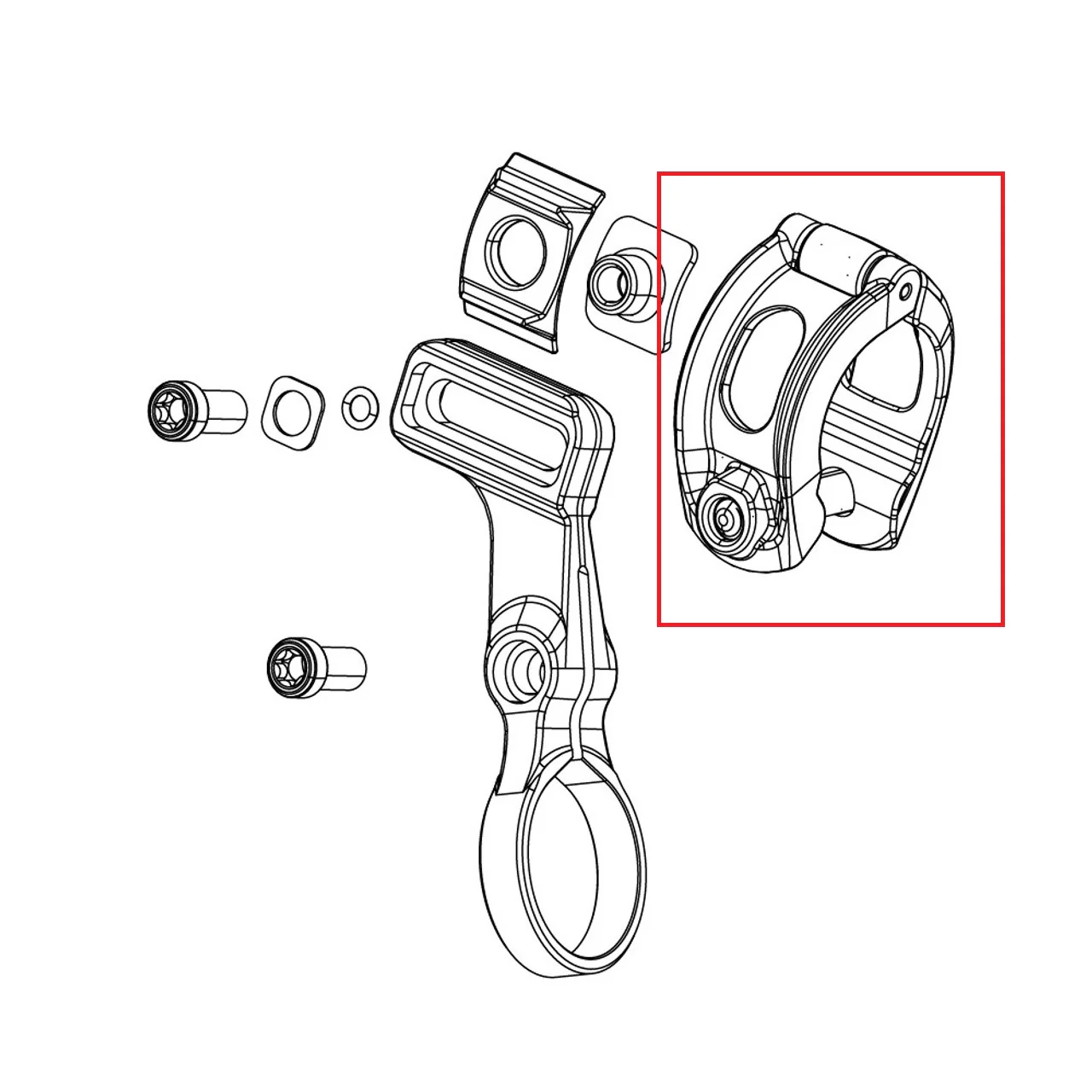 SRAM MMX Hanger Clamp dla AXS POD Control (x1) - Image 2