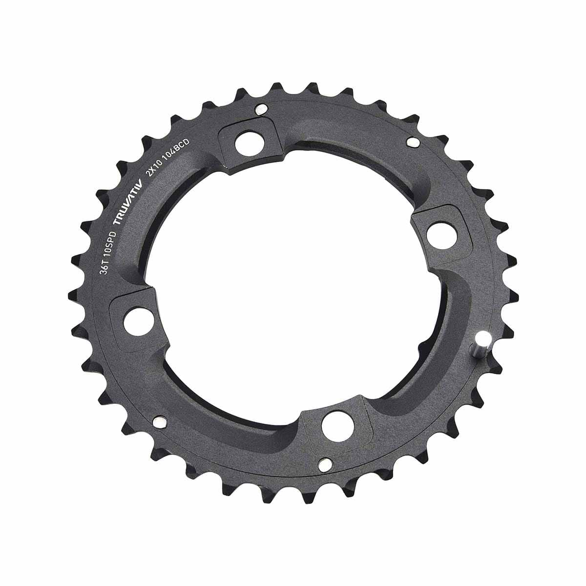SRAM/TRUVATIV 10V 4 otwory 104mm 36 Dts L-PIN Alu Black Zewnętrzna tarcza łańcuchowa