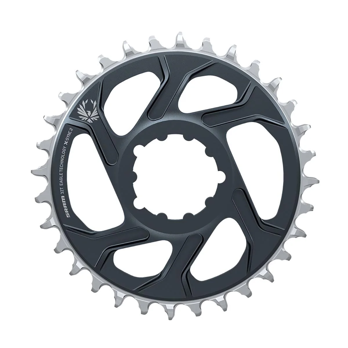 SRAM X-SYNC 2 EAGLE 12V Direct Mount Offset 4mm Lunar Grey Mono Chainring