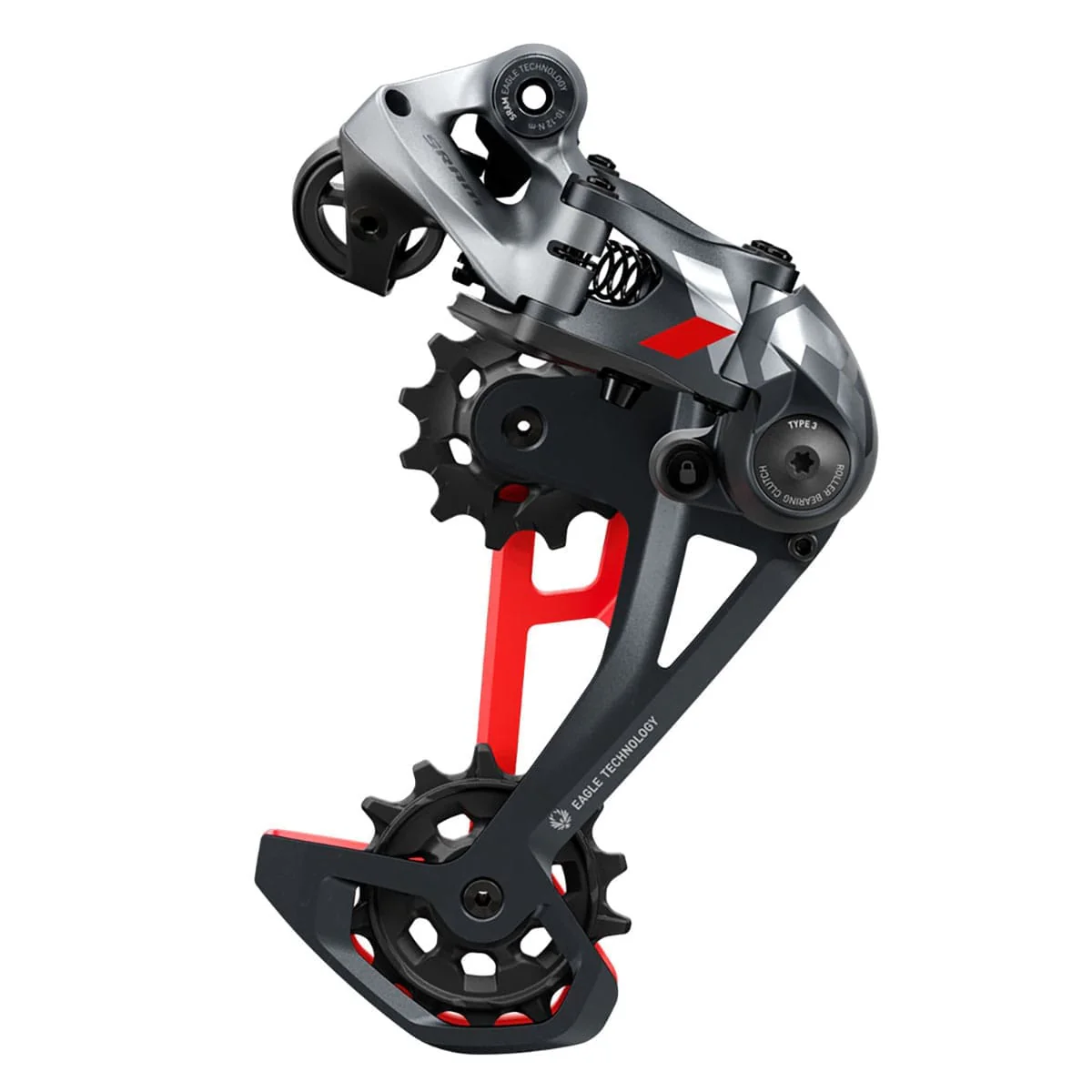 SRAM X01 EAGLE 12-biegowa przerzutka tylna czerwona