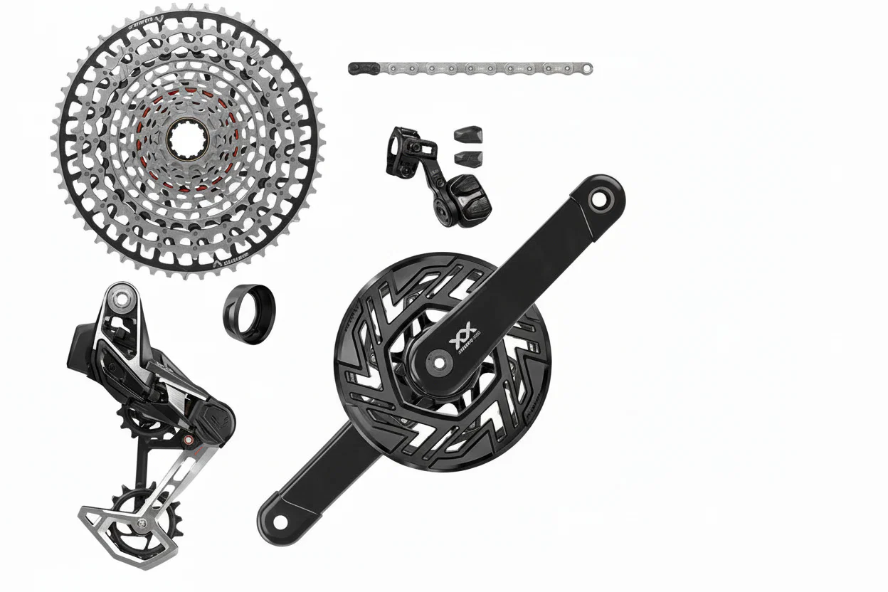 SRAM XX EAGLE E-MTB BROSE ISIS AXS T-TYPE 36 zębów CLIP-ON 10/52 Pakiet