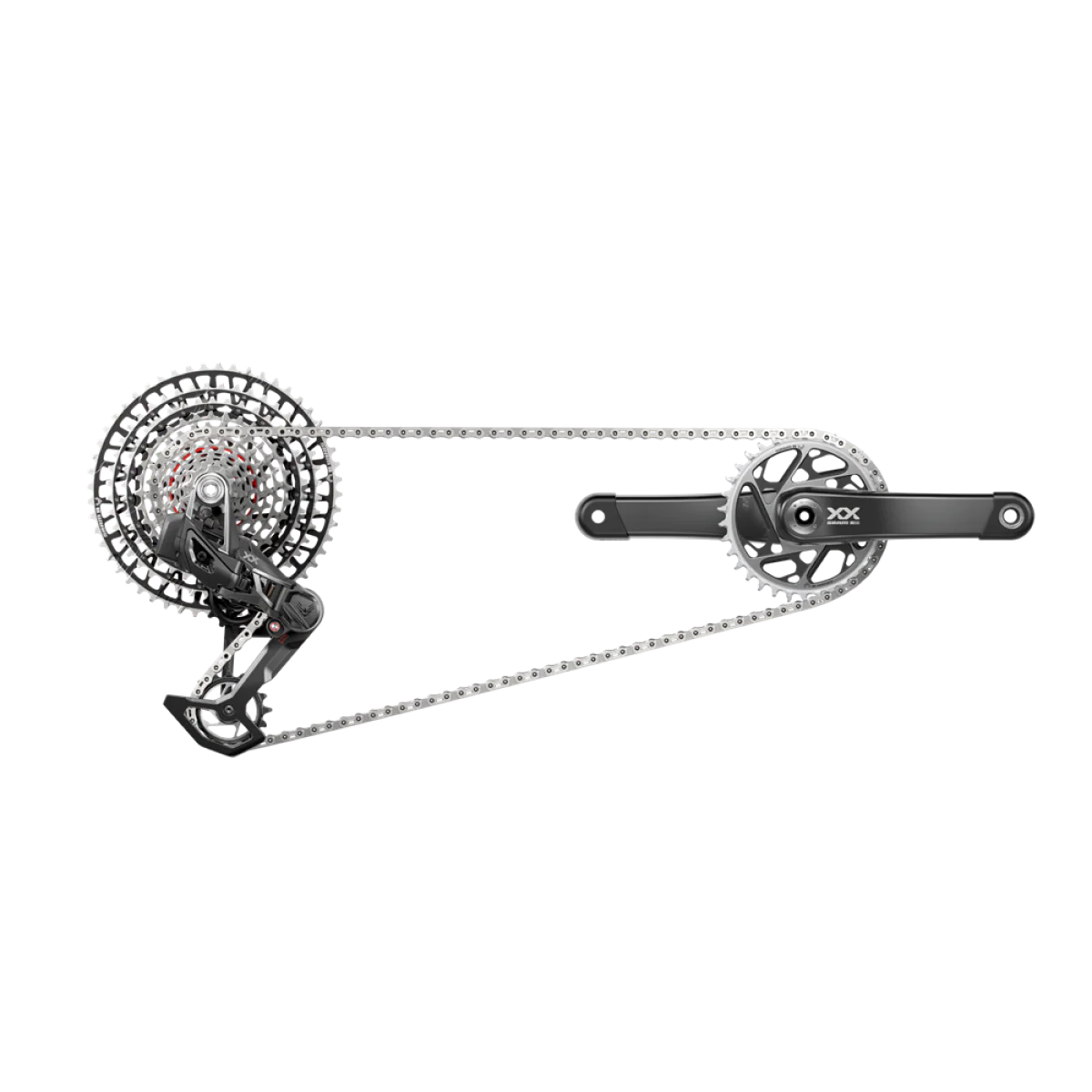 SRAM XX-SL EAGLE T-TYPE AXS EAGLE 12V Q174 DUB 34 zęby 10/52 Pakiet