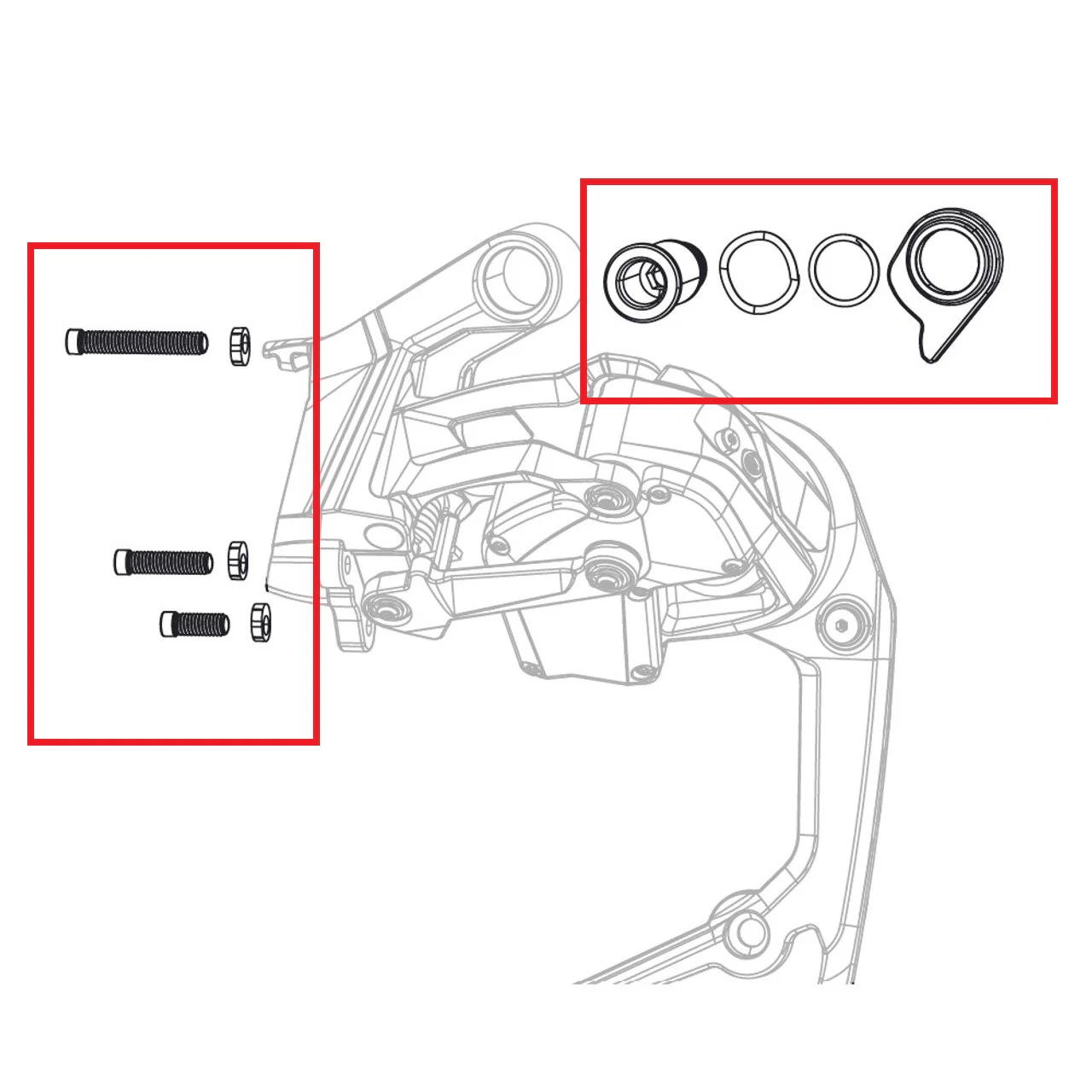 Śruba dociskowa przerzutki tylnej SRAM RED AXS E1 Max 36T