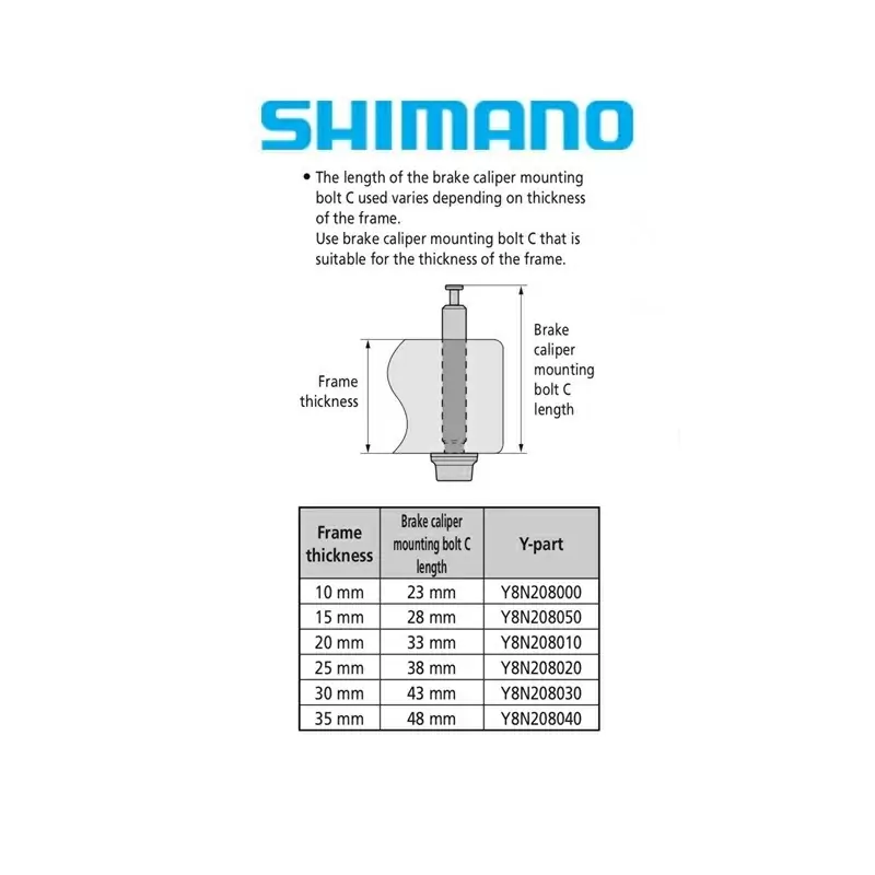 Śruba mocująca zacisk hamulcowy SHIMANO FLATMOUNT typu C - Image 2
