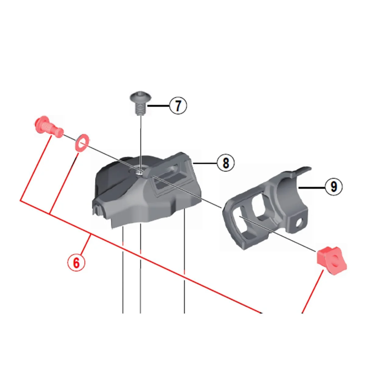 Śruba montażowa I-Spec do regulatorów prędkości SHIMANO M9000-I/M8000-I