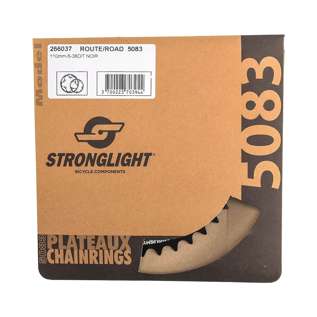 STRONGLIGHT ALU 5083 Typ S 110mm Czarna tacka wewnętrzna 9/10V - Image 3