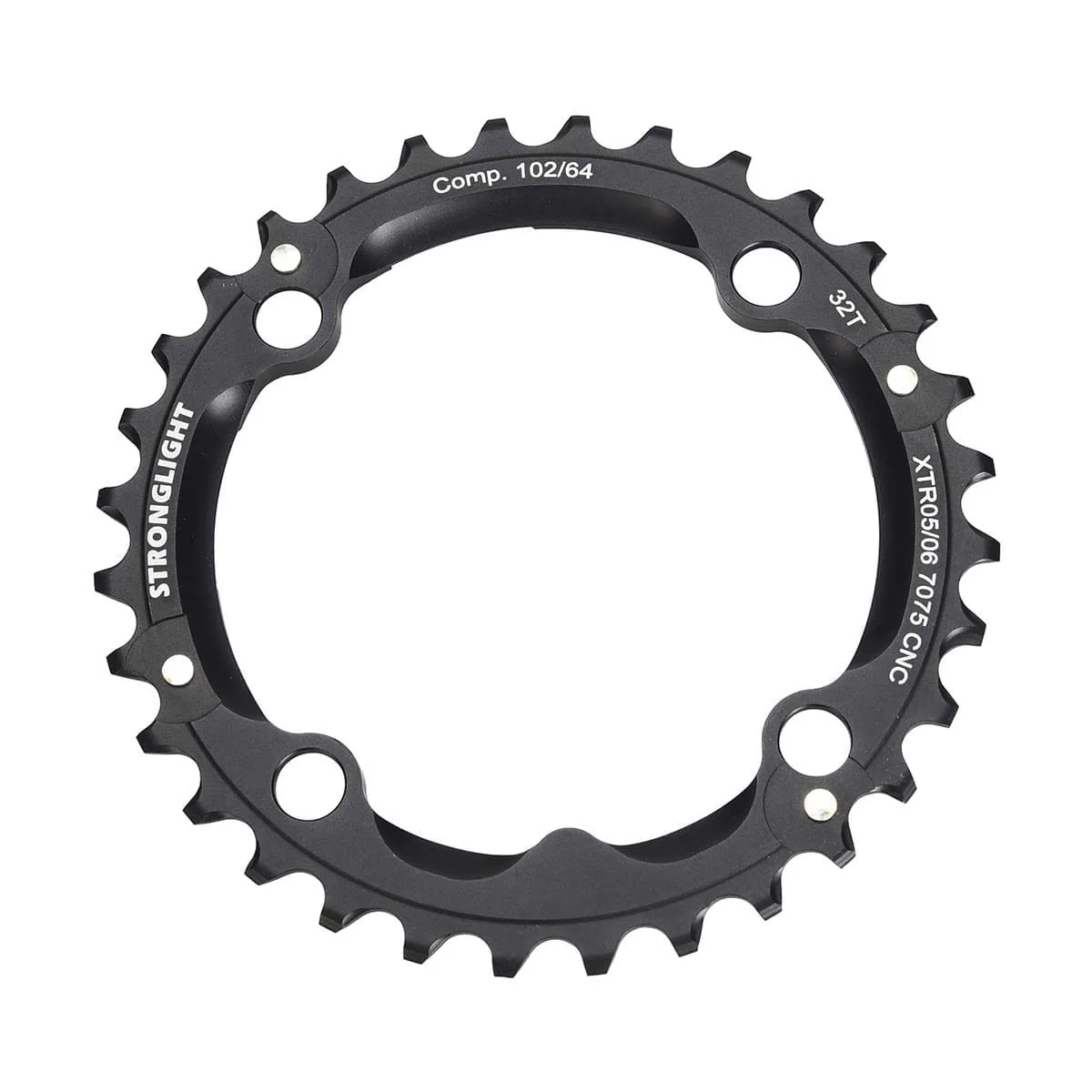 STRONGLIGHT ALU 7075 SHIMANO XTR M960 9V 4-otworowa tarcza pośrednia 102 mm