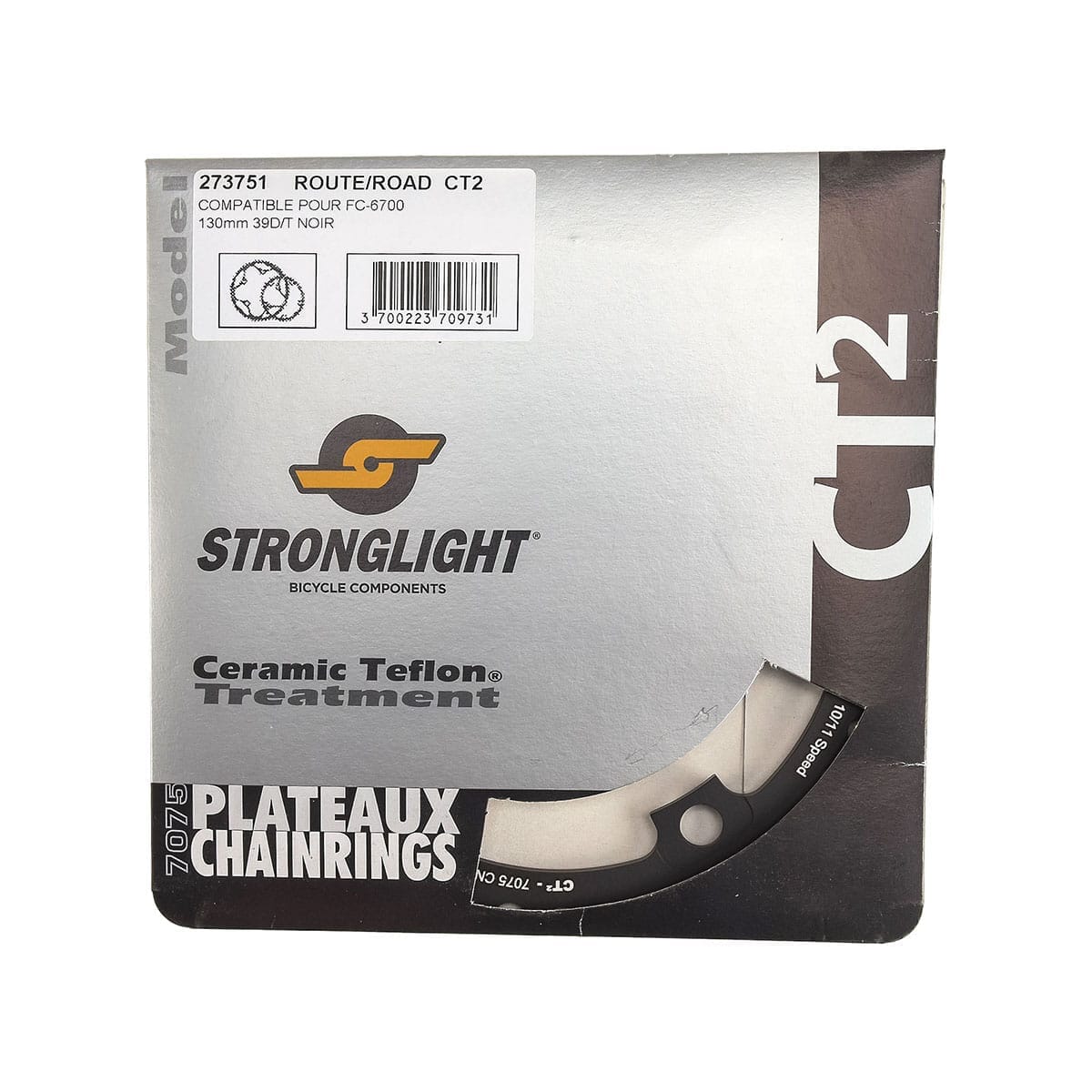 STRONGLIGHT CT² Shimano 7900 / 6700 130mm 10V Wewnętrzna tarcza łańcuchowa - Image 3