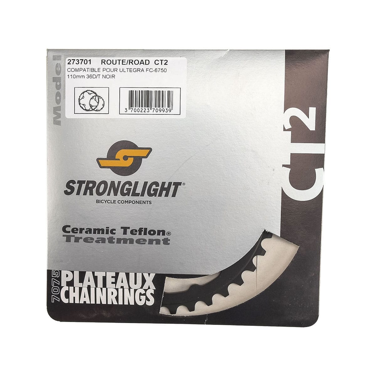 STRONGLIGHT CT² Shimano 7950 / 6750 110mm 10V Wewnętrzna tarcza łańcuchowa - Image 3