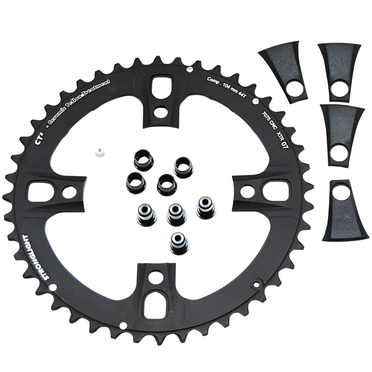 STRONGLIGHT CT² SHIMANO XTR M970 9V 4-otworowa tarcza łańcuchowa 104 mm do zastosowań zewnętrznych