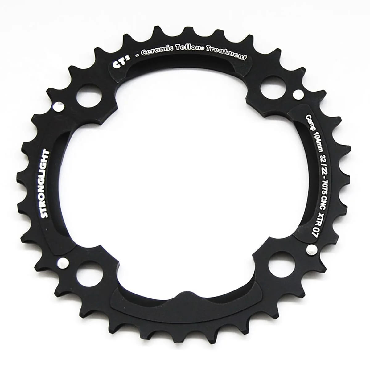 STRONGLIGHT CT² SHIMANO XTR M970 9V 4-otworowa tarcza pośrednia 104 mm