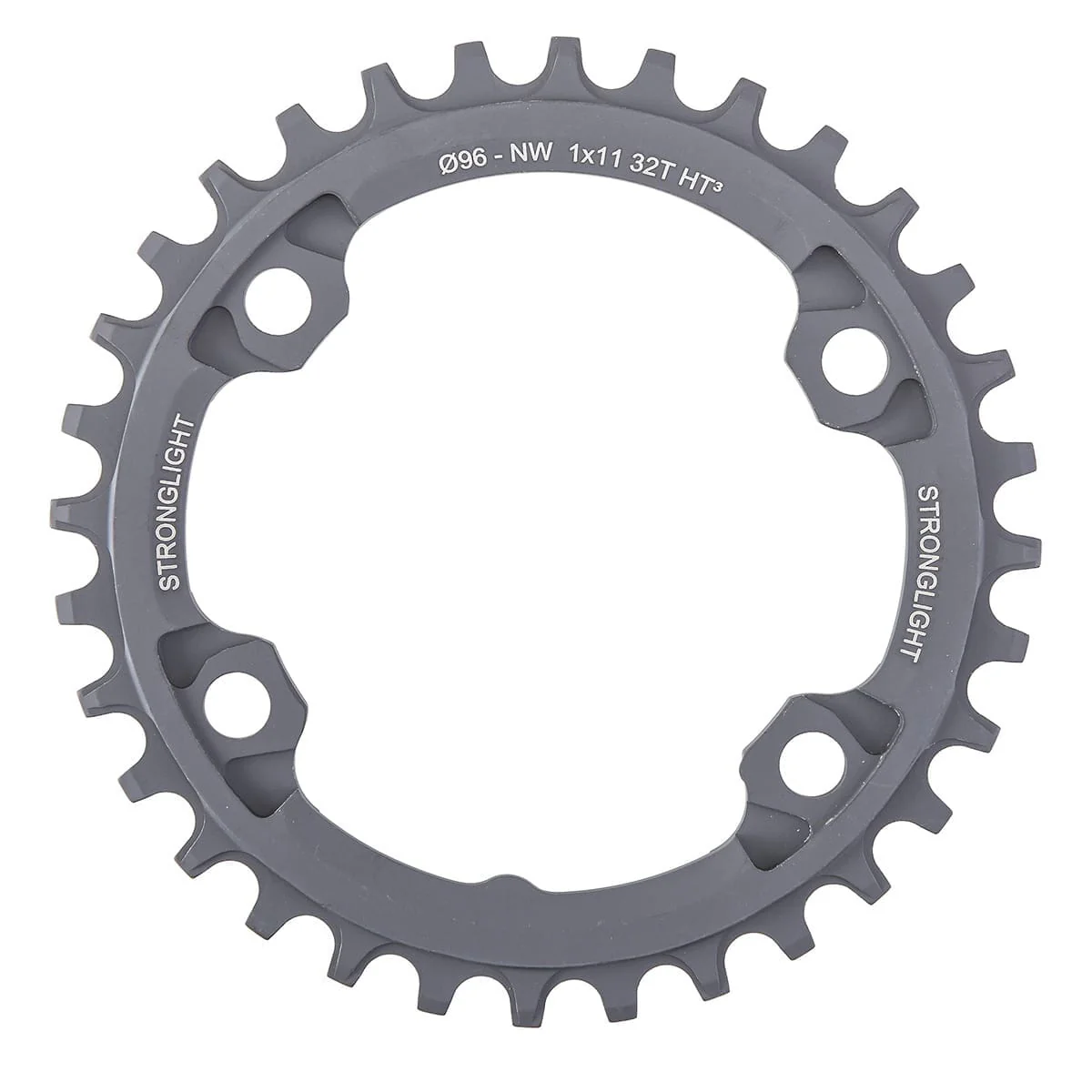 STRONGLIGHT HT3 NARROW WIDE Shimano XTR M9000/M9020/XT M8000 11V 4 otwory 96mm Mono Chainring