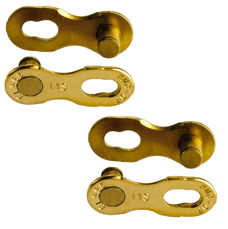Szybkozamykacze KMC 11R Ti-N Gold do łańcuchów KMC 11V (x2) - Image 2
