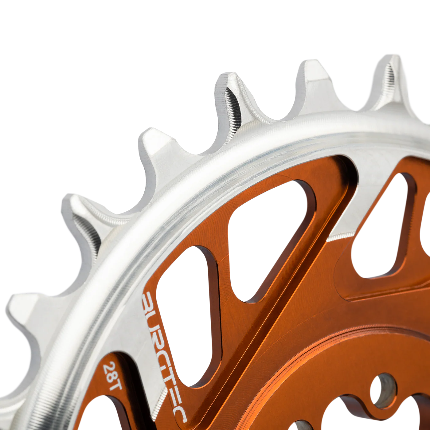 Tarcza łańcuchowa mono BURGTEC THICK THIN 12V BOOST Montaż bezpośredni 8 śrub typu T Wąski szeroki offset 3 mm Brąz - Image 2