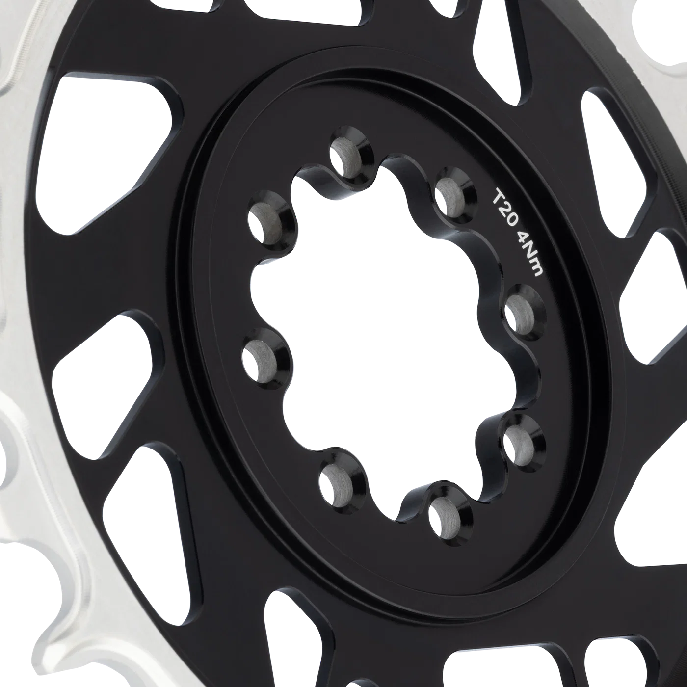 Tarcza łańcuchowa mono BURGTEC THICK THIN 12V BOOST montaż bezpośredni 8 śrub typu T wąski szeroki offset 3mm czarny - Image 4