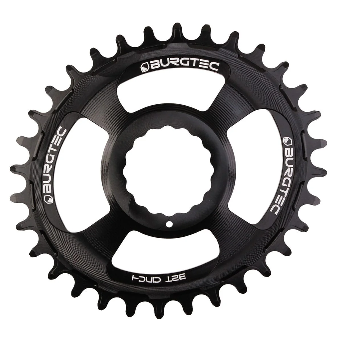 Tarcza łańcuchowa mono BURGTEC THICK THIN OVAL RaceFace Cinch 10/11/12V montaż bezpośredni wąska szeroka czarna