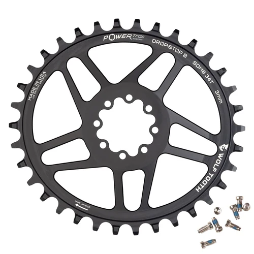 Mono Oval WOLF TOOTH 12V SRAM Direct Mount 8-śrubowa tarcza łańcuchowa Offset 3mm - Image 3